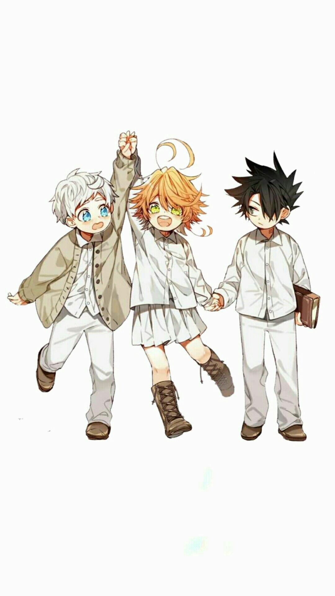 The Promised Neverland: A CloverWorks anime adaptation of the manga of the same name. 1080x1920 Full HD Background.