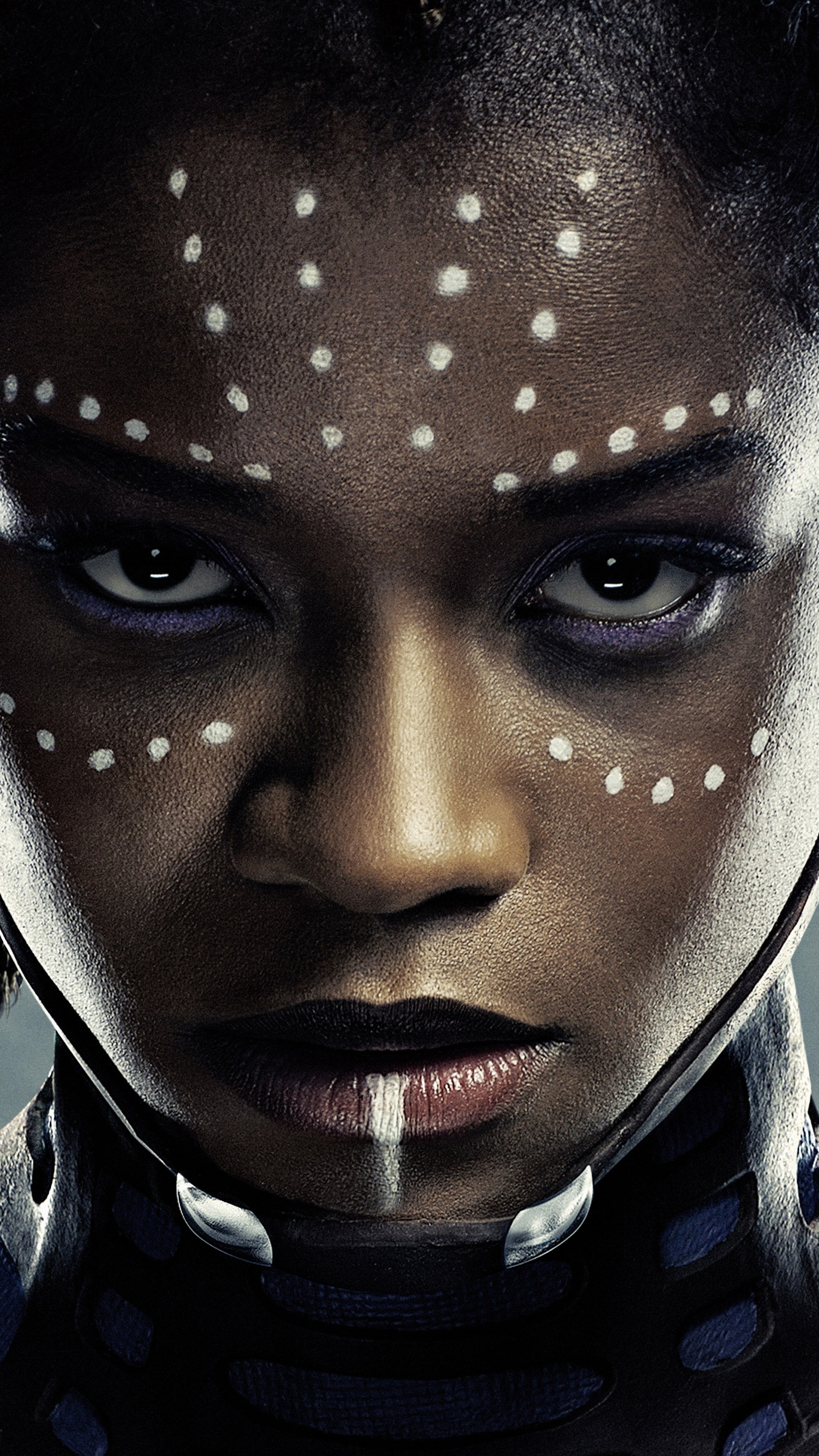 Letitia Wright, Black Panther, 8K resolution, Striking movie poster, 2160x3840 4K Phone