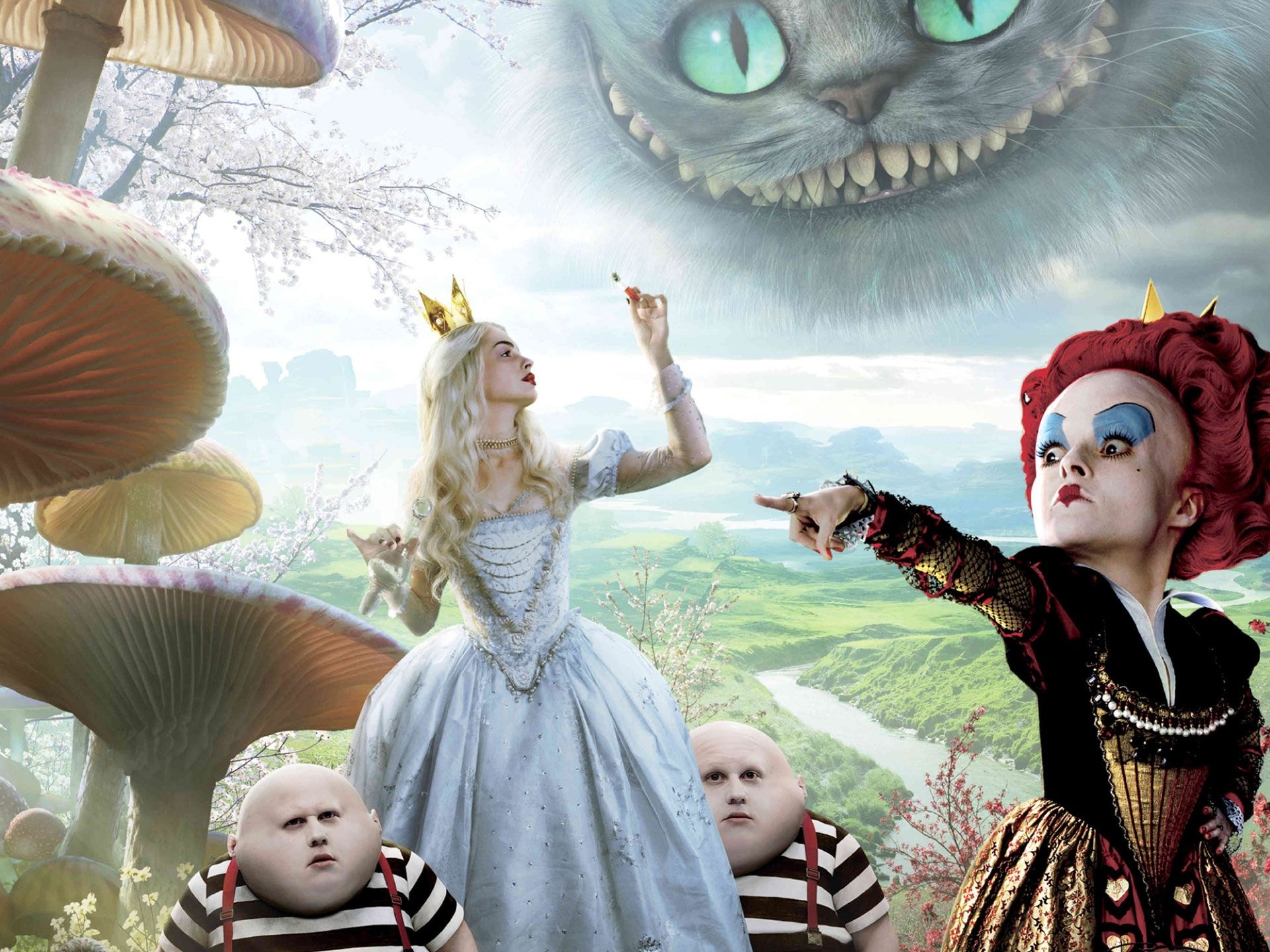 Alice, Wonderland movie, Cartoon characters, Movie poster, 1920x1440 HD Desktop