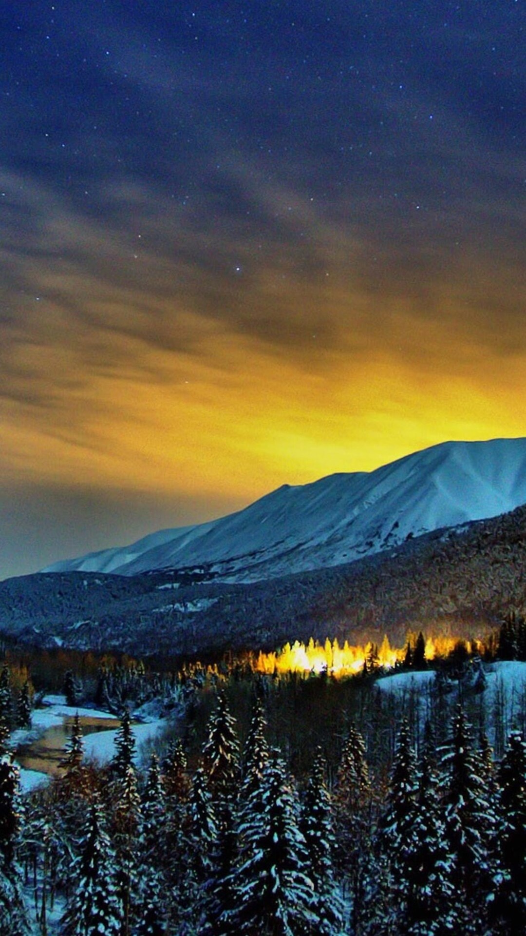 Alaska travels, Alaska winter nights, Phone wallpapers, HD images, 1080x1920 Full HD Phone