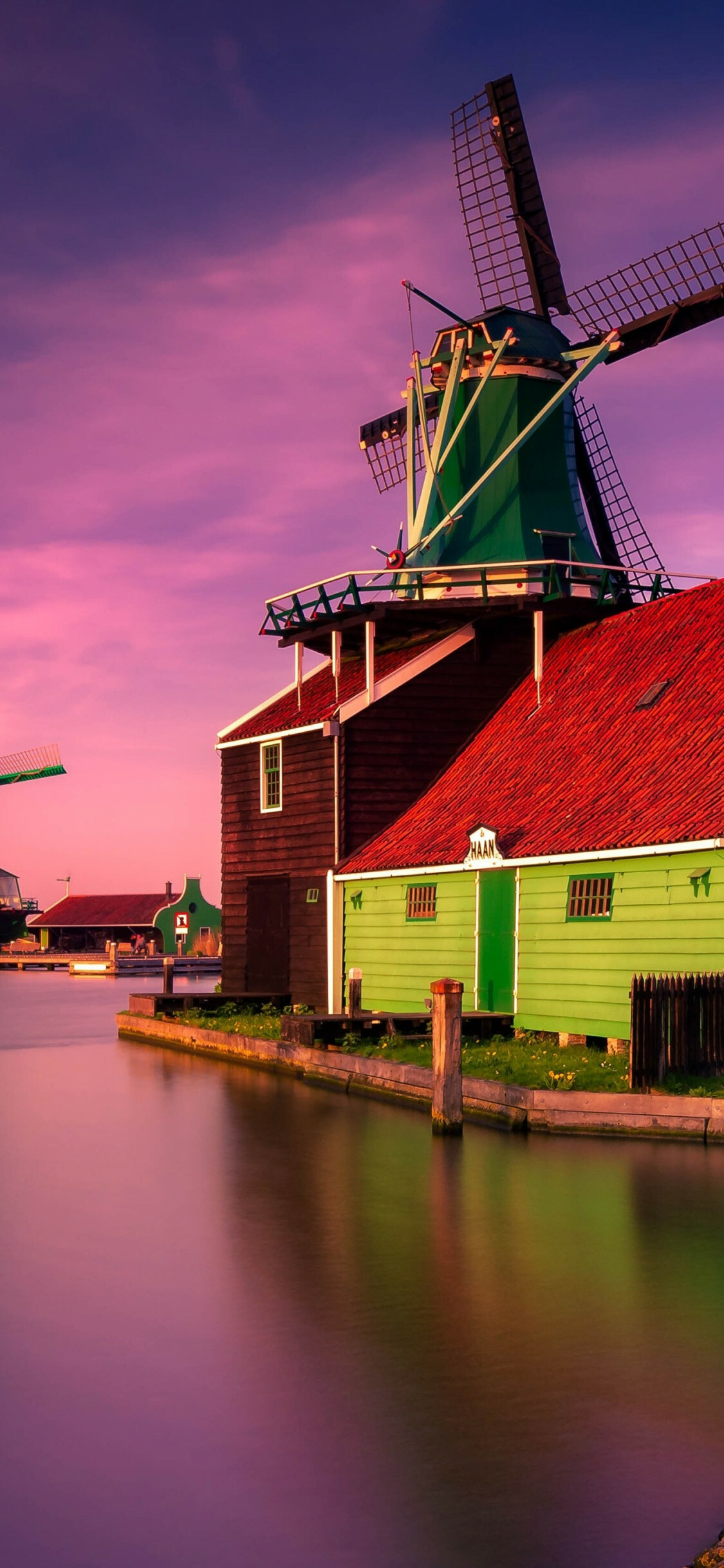 Netherlands: A country situated in Northwest Europe, Windmill. 1130x2440 HD Background.