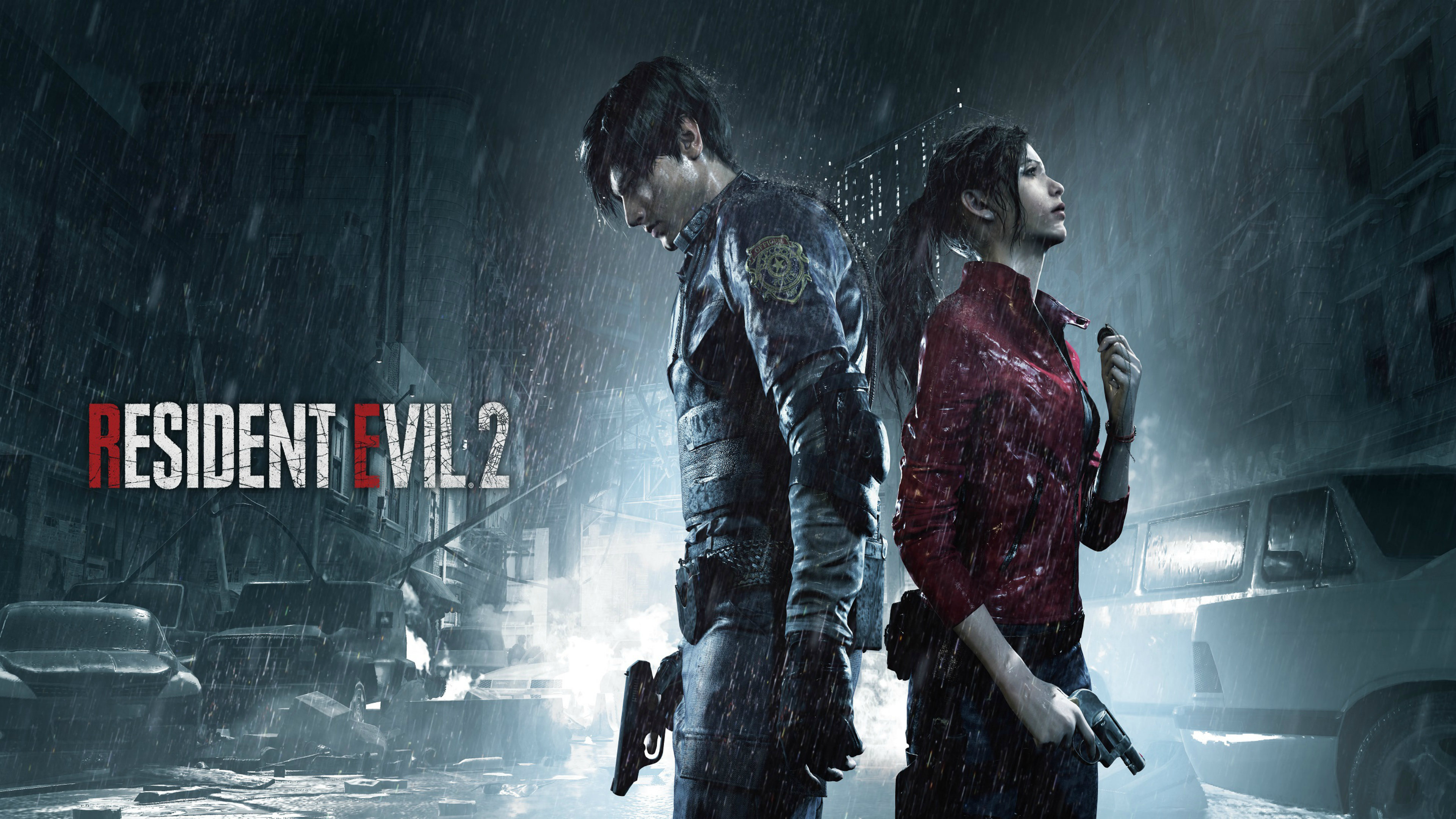 Resident Evil 2, Gamescom 2018, Iconic duo, Leon & Claire, 3840x2160 4K Desktop