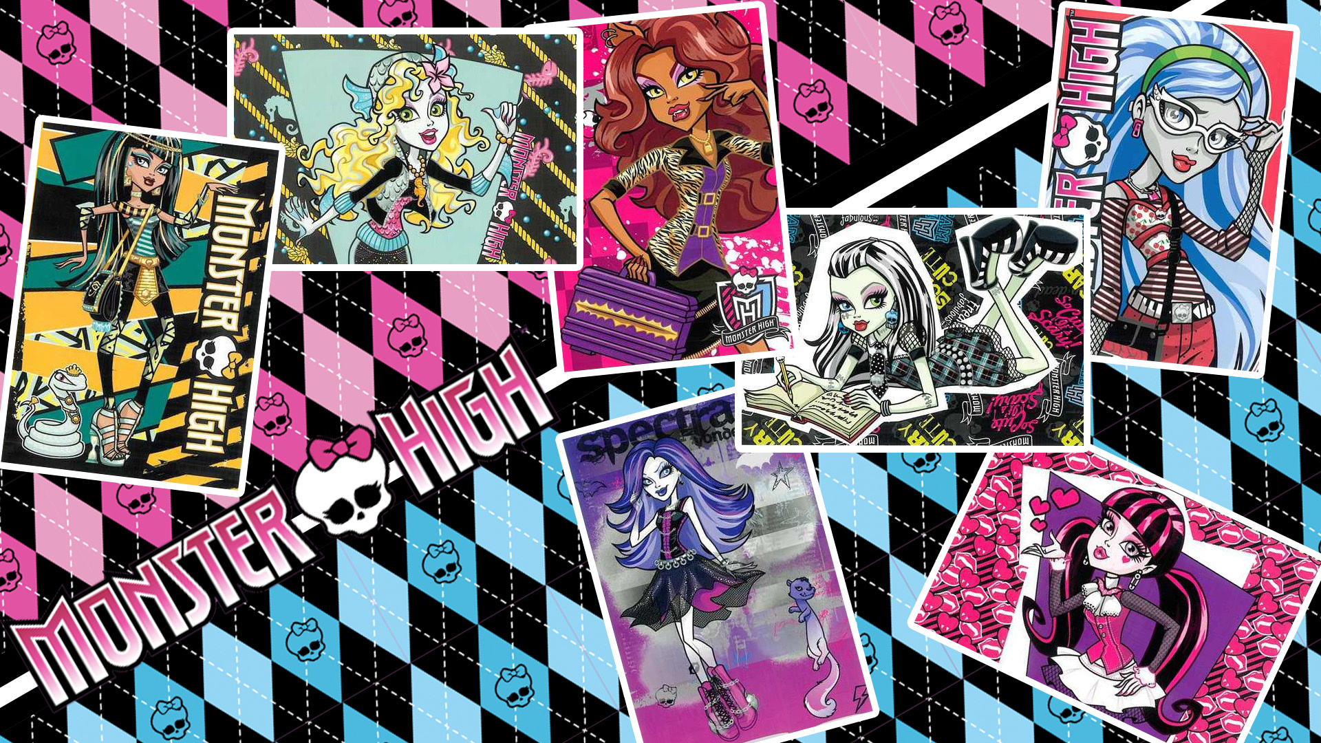 Monster High: An animated web series based on the eponymous fashion doll line created by Mattel. 1920x1080 Full HD Background.