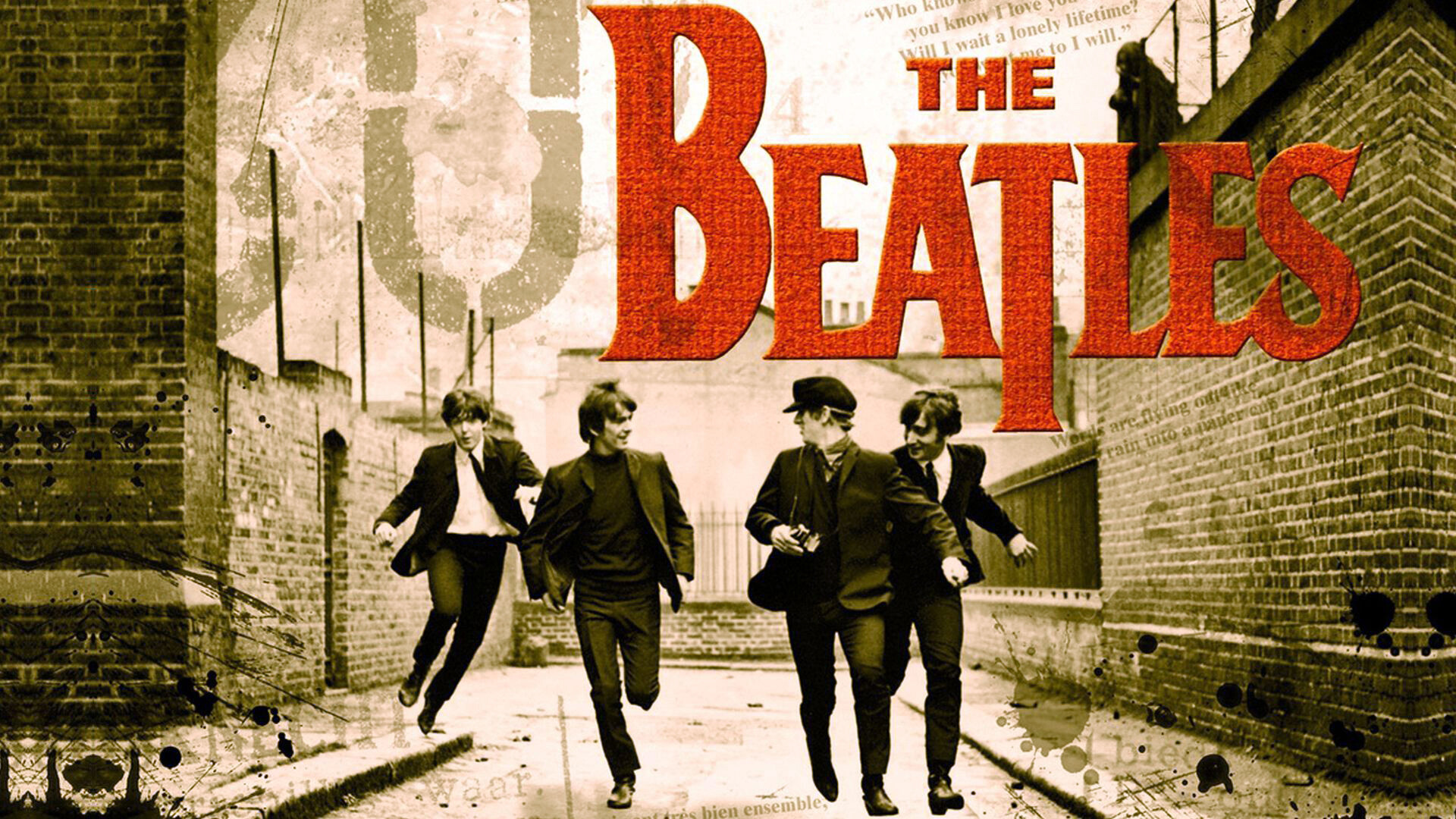 The Beatles: The band's concert at San Francisco's Candlestick Park on 29 August was their last commercial concert. 1920x1080 Full HD Background.