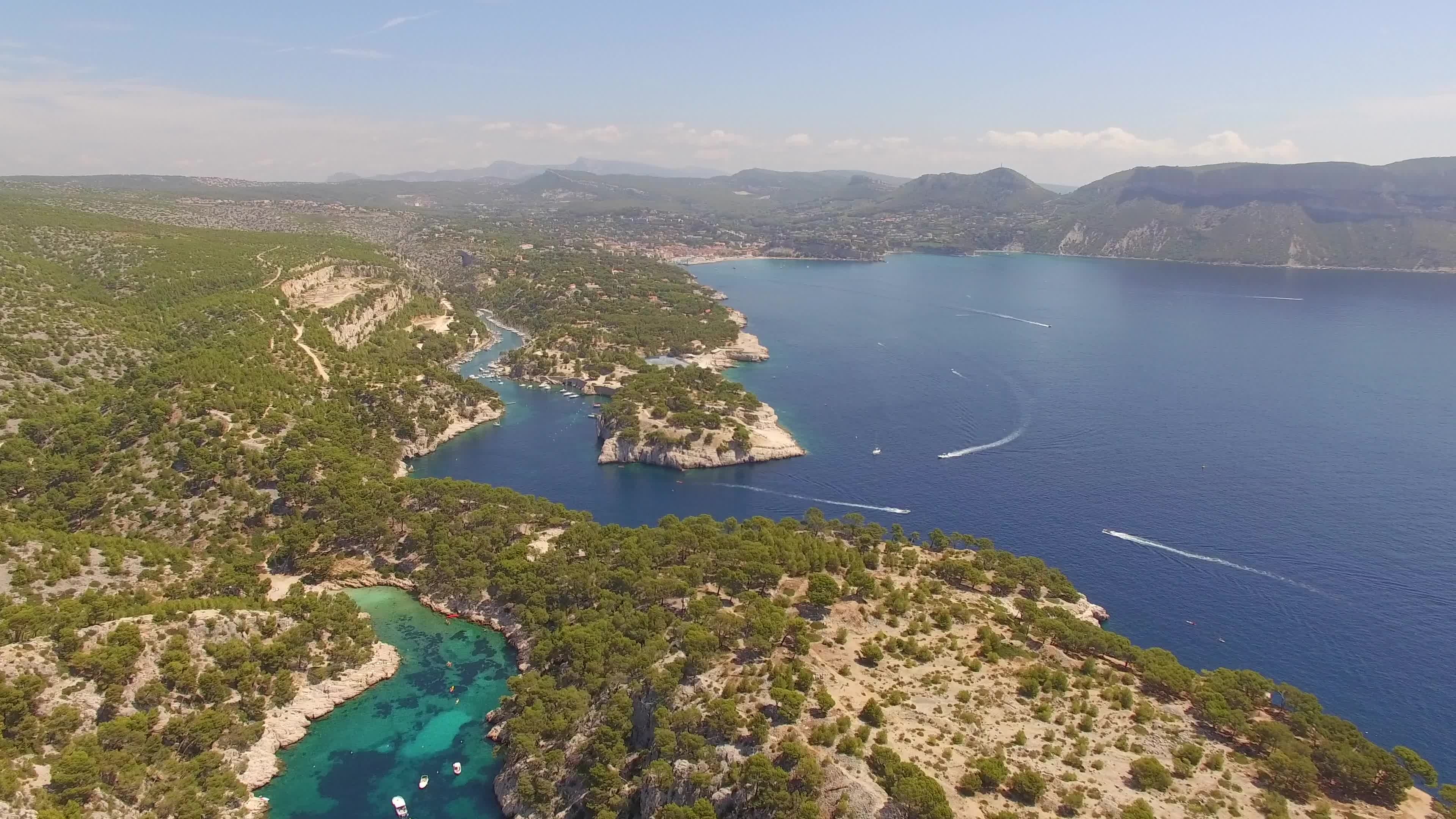 Mediterranean Sea, Sunny beaches, Clear green water, French coastline, 3840x2160 4K Desktop