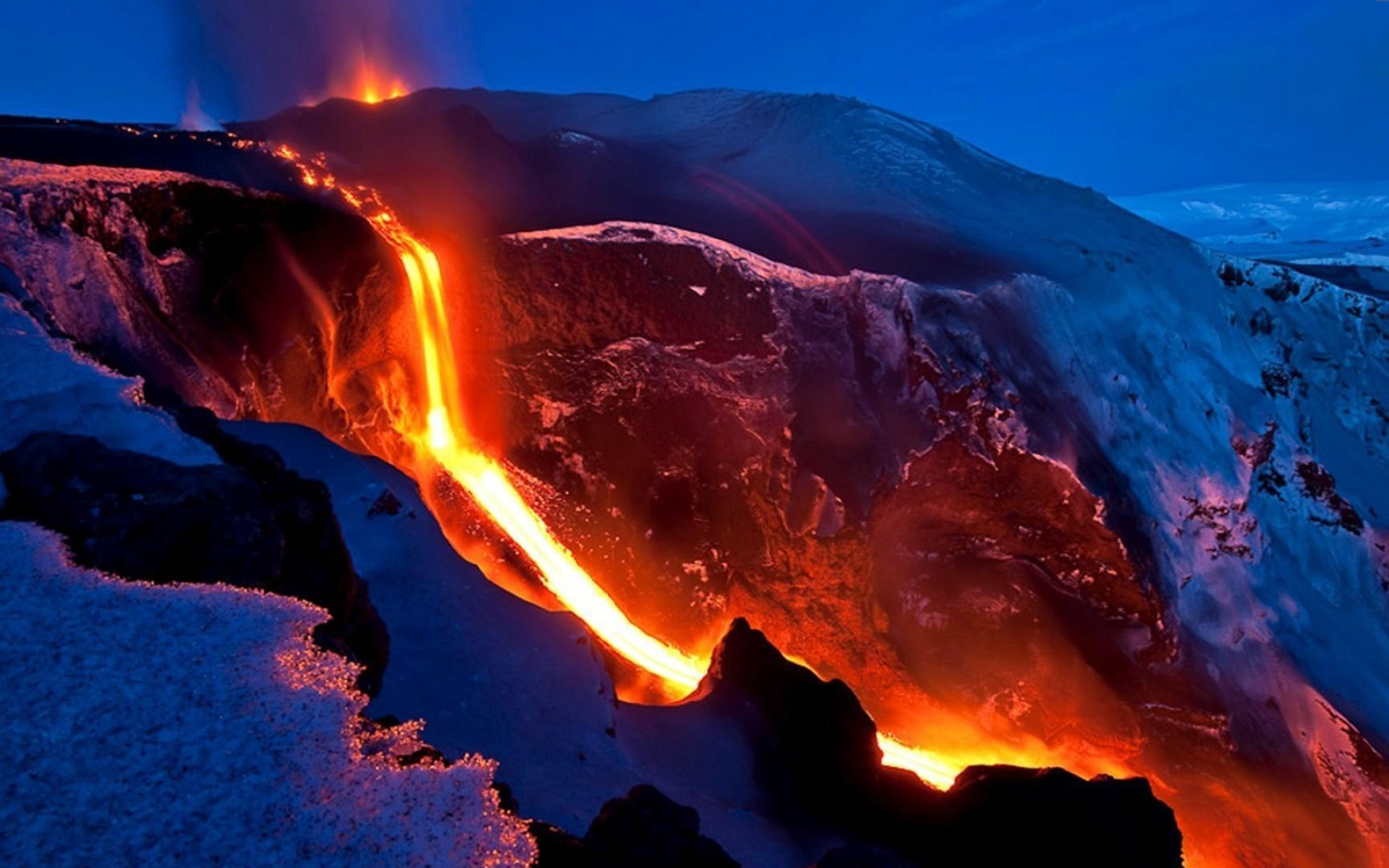 Intense volcanic energy, Active volcano, Nature's fiery force, Power of the earth, 1920x1200 HD Desktop