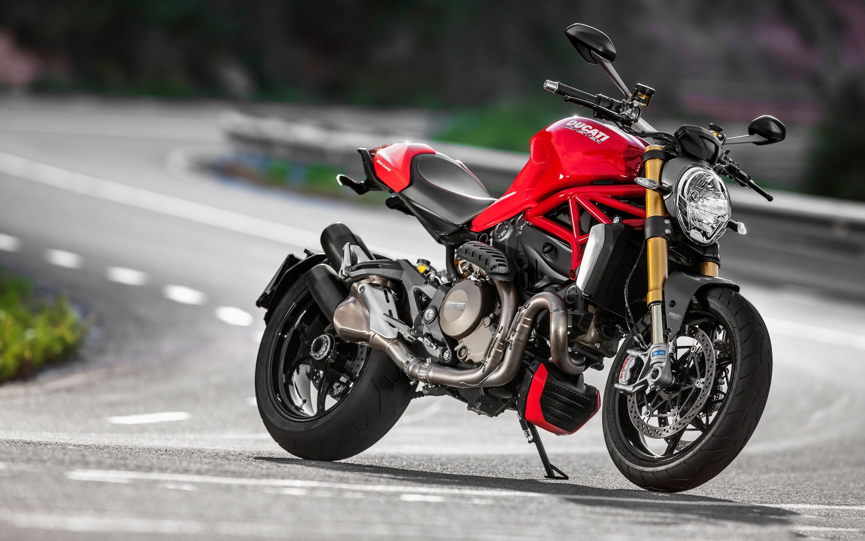 Ducati Monster, Bike background, 1200 model, 821 model, 2880x1800 HD Desktop