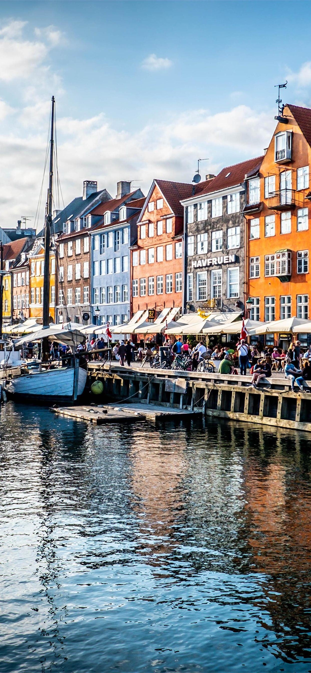 Copenhagen Denmark, Stunning wallpapers, Urban beauty, Danish city highlights, 1250x2690 HD Phone