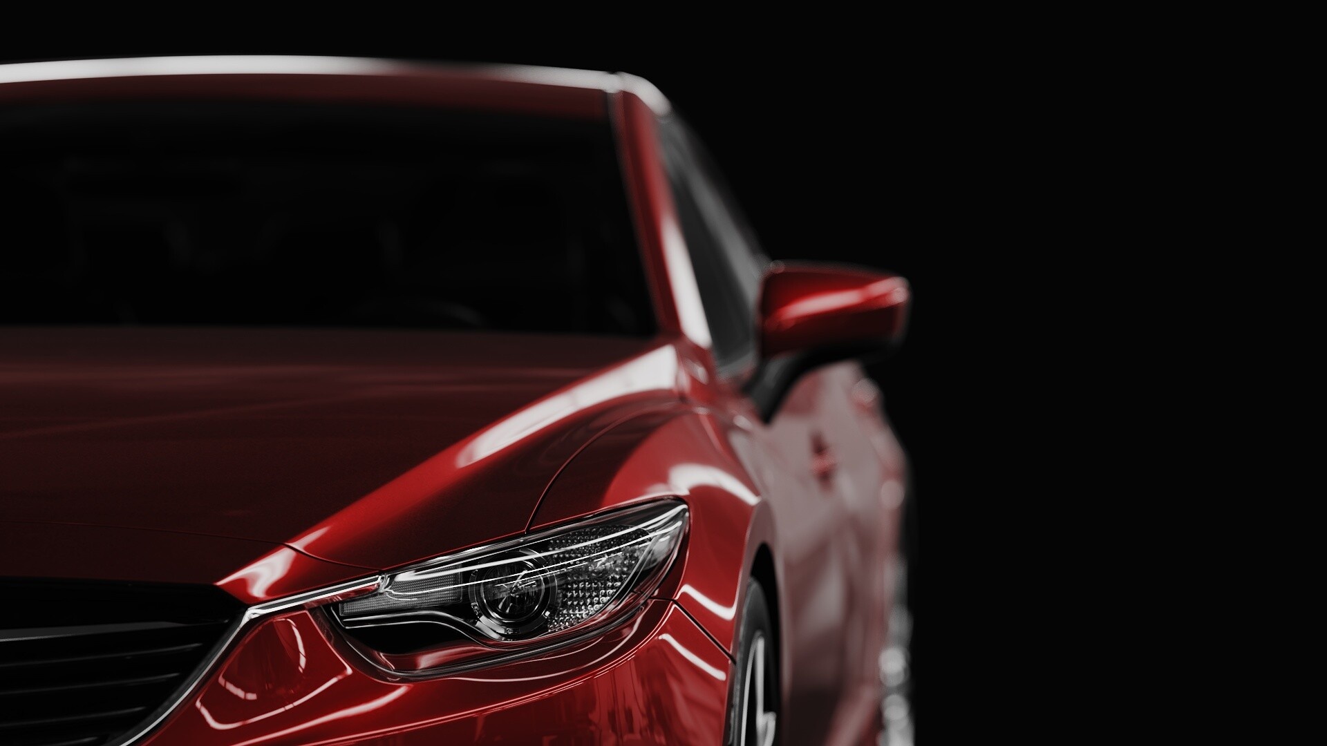 Mazda 6, Stunning artwork, Creative interpretation, Automotive masterpiece, 1920x1080 Full HD Desktop