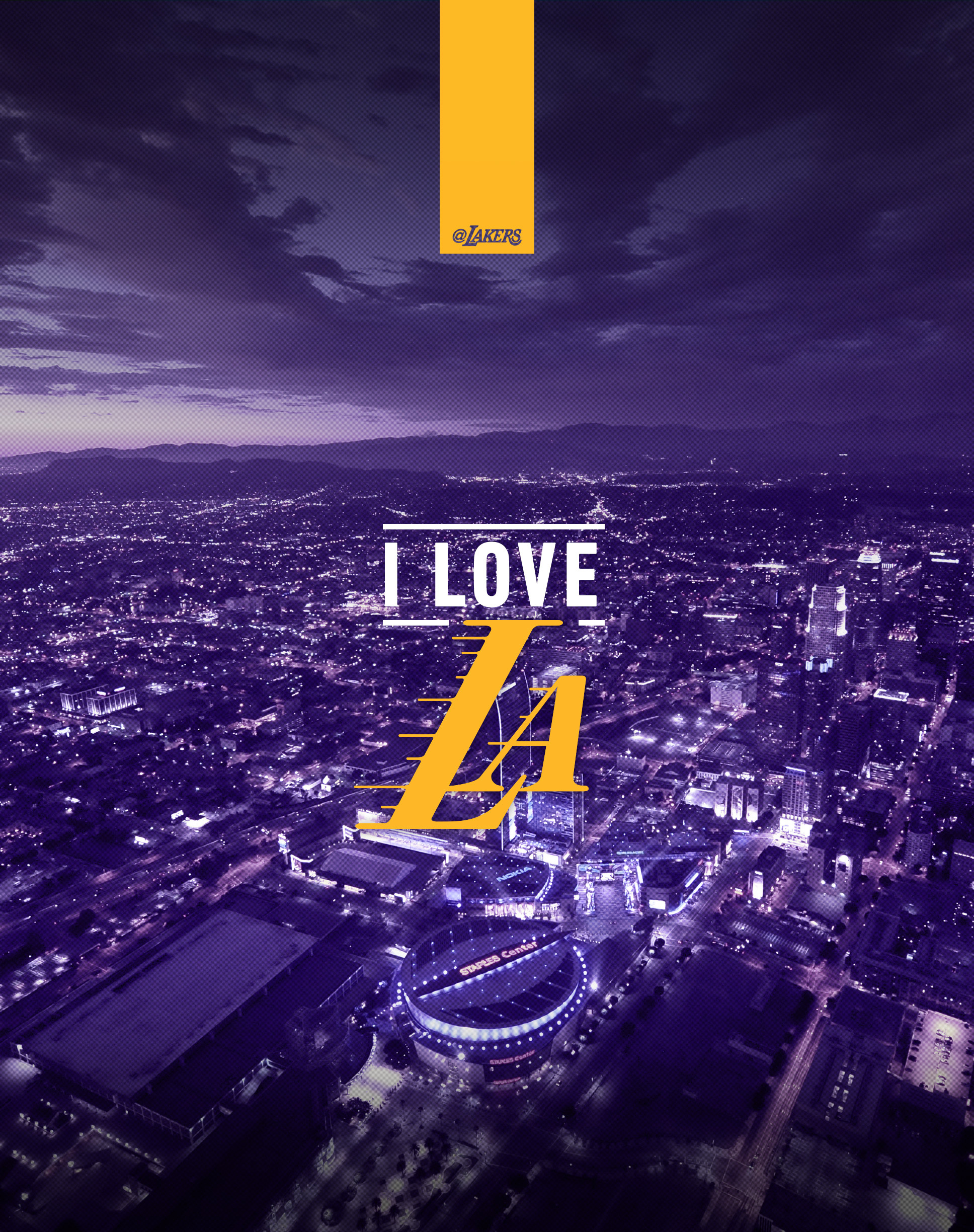 Los Angeles Lakers: The team has won 17 National Basketball Association championships. 1940x2450 HD Background.