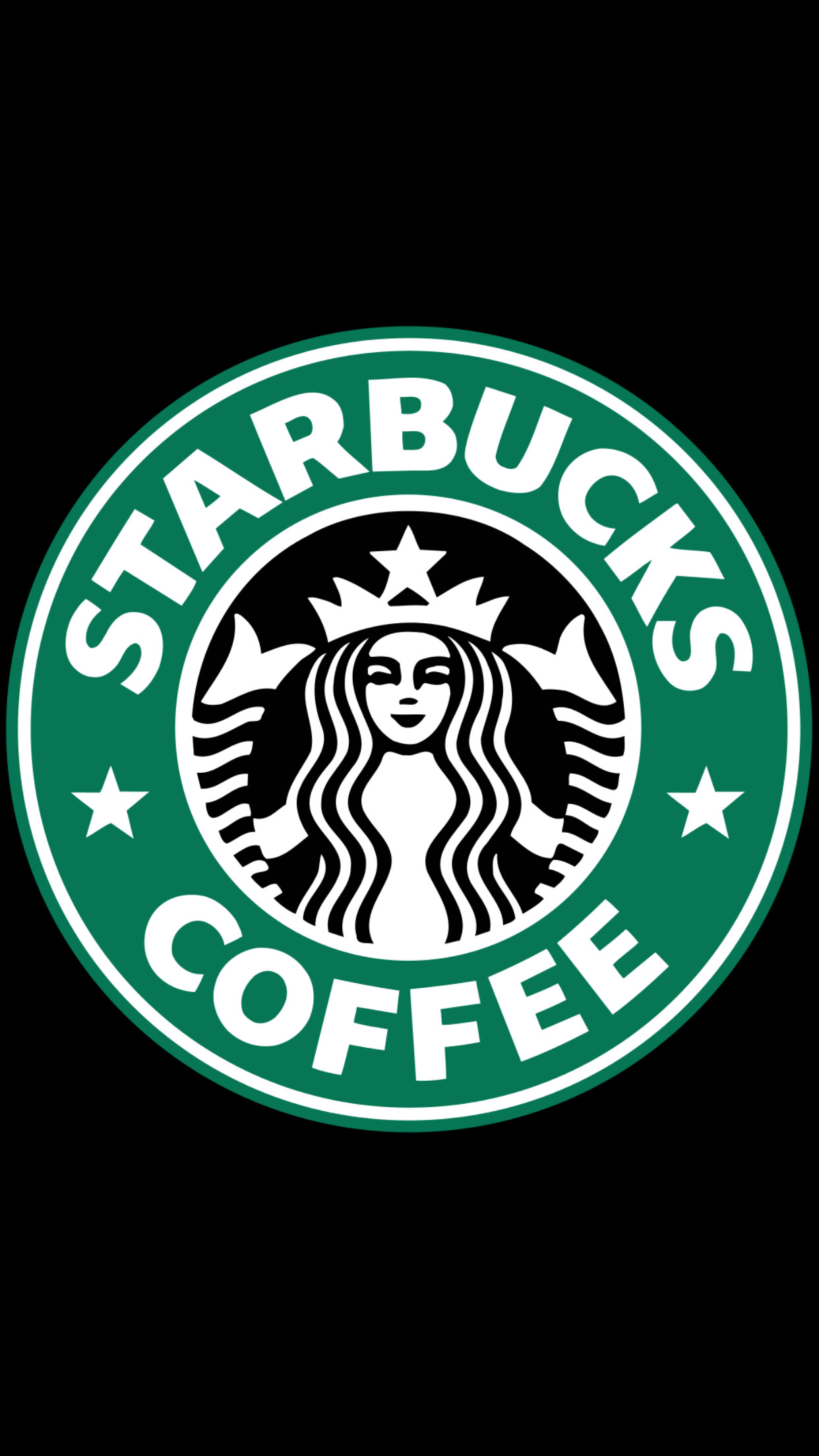 Starbucks: Logo, The company, through its stores, offers several blends of coffee, handcrafted beverages, merchandise, and food items. 1250x2210 HD Wallpaper.