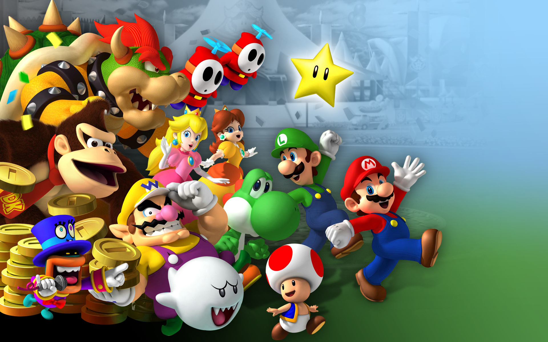 Mario Bros. HD, Classic gaming wallpapers, Iconic characters, Nintendo world, 1920x1200 HD Desktop