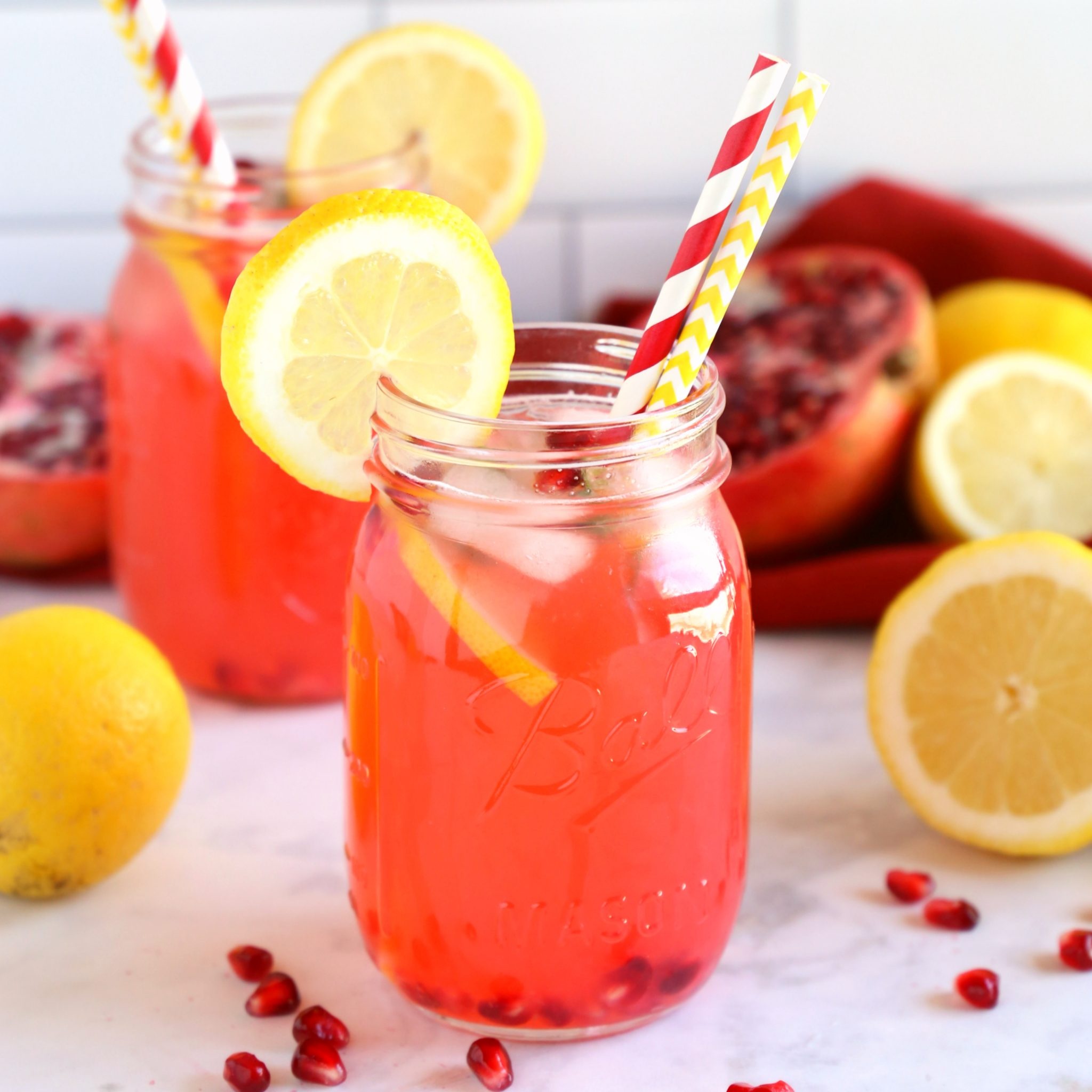 Lemonade: Pomegranate drink, Consumed as a refreshing drink during hot weather. 2050x2050 HD Wallpaper.