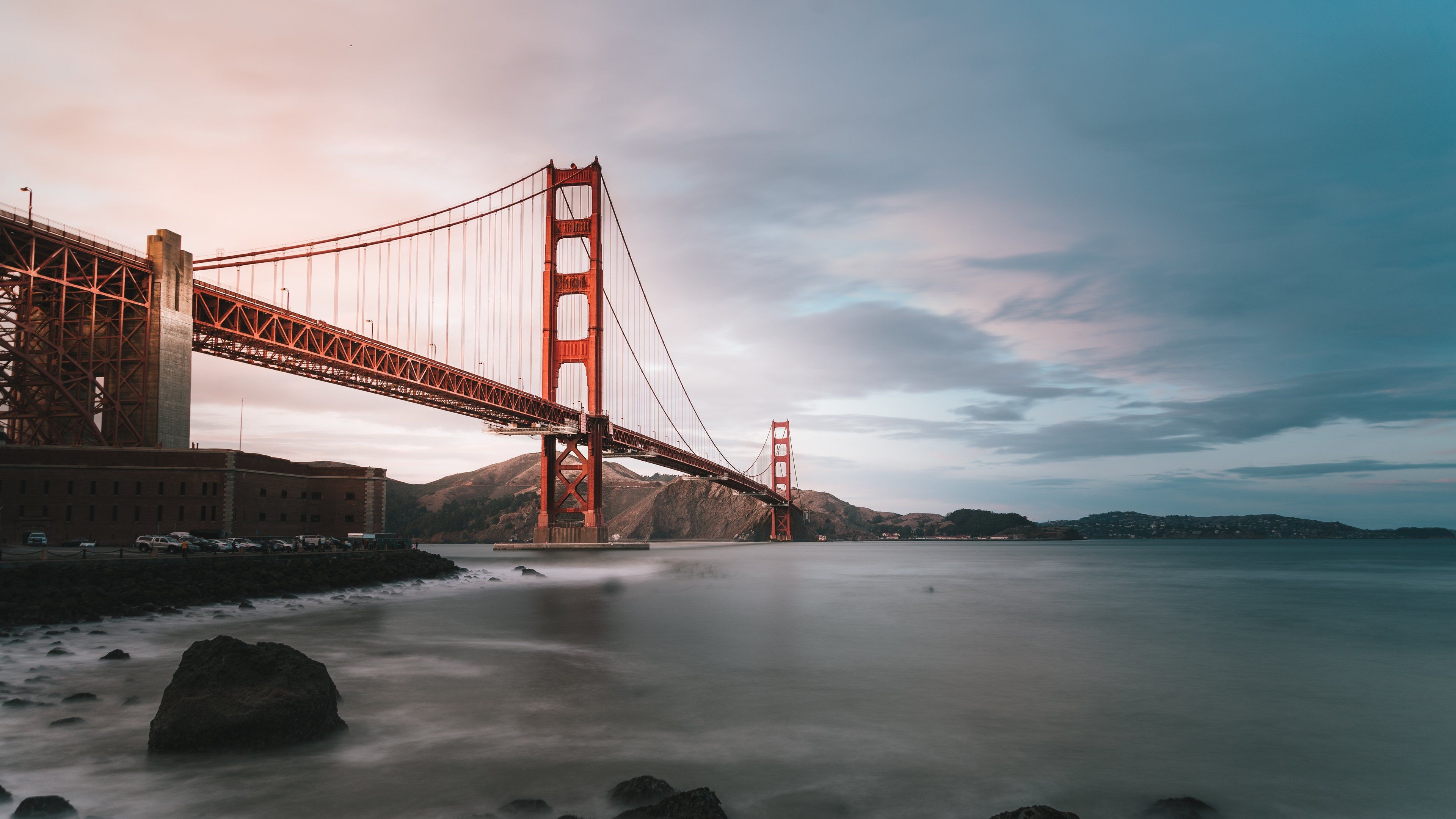 Golden Gate Bridge, Long exposure, 4k Wallpaper, 3840x2160 4K Desktop