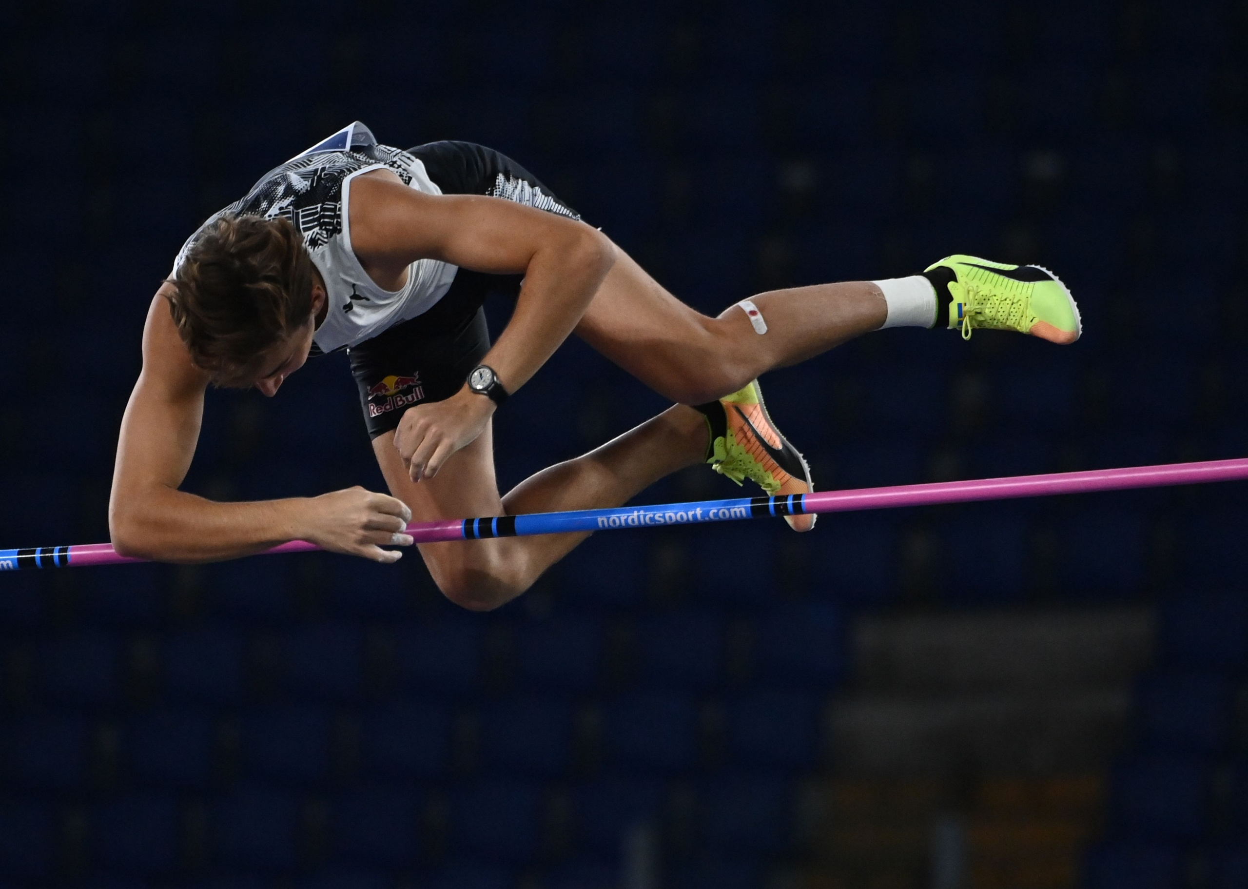 Pole Vaulting: Mondo Duplantis, Pole vault world record, A jump with the aid of a long stick. 2560x1830 HD Wallpaper.