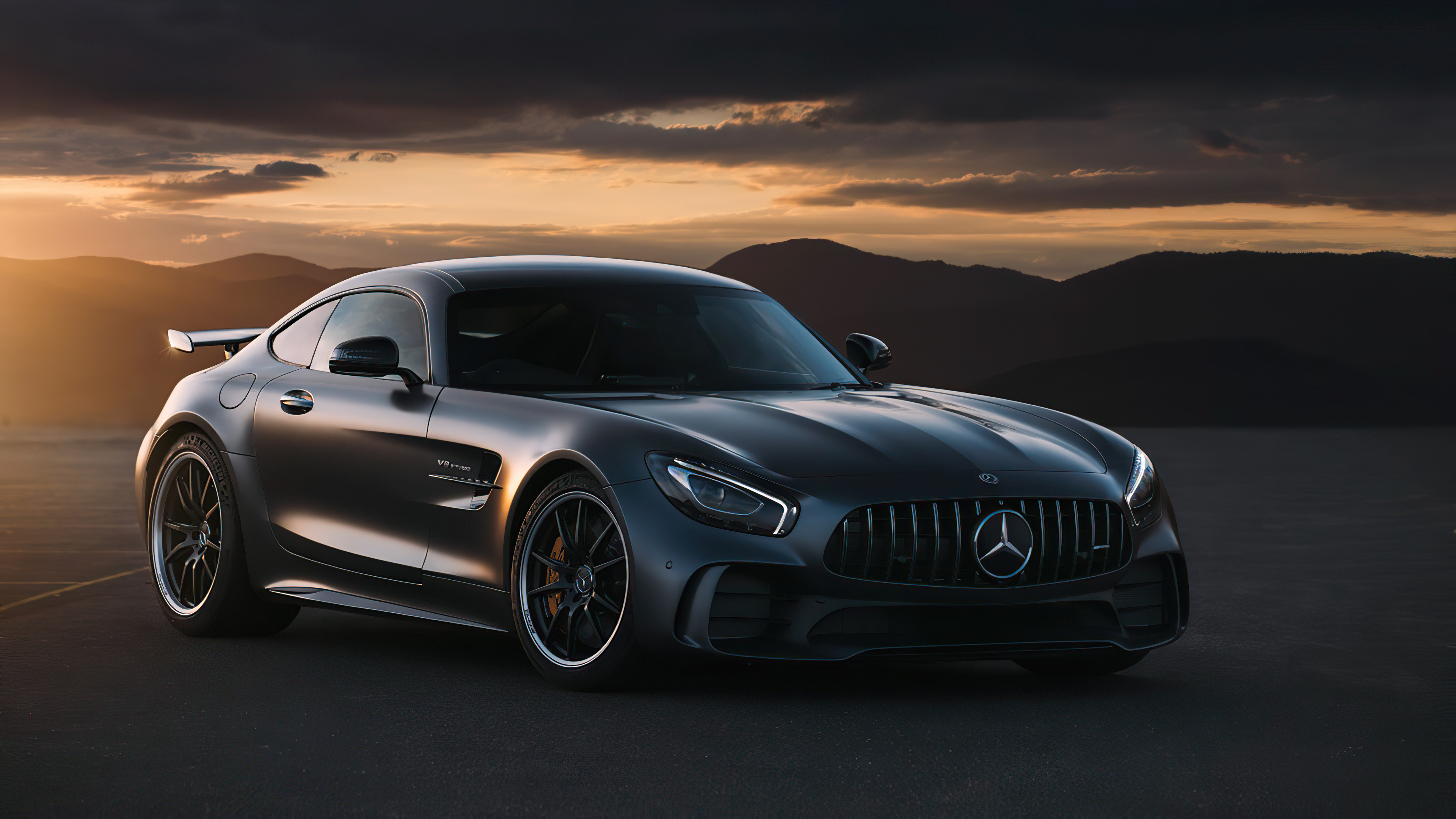 Mercedes-Benz AMG GT, Cutting-edge technology, Top-notch performance, Stunning visuals, 3840x2160 4K Desktop