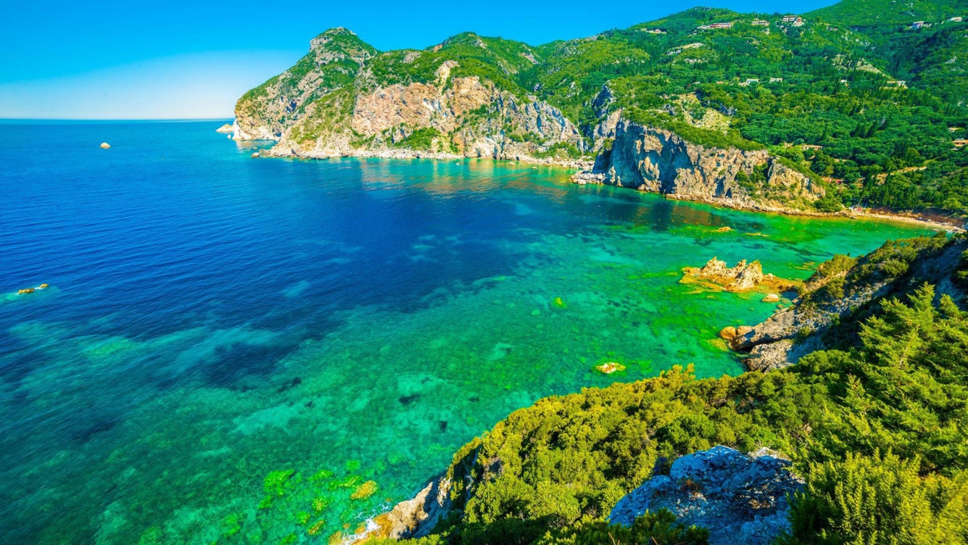 Corfu or Kerkira, Ionian Sea, Greece, Explore, 1920x1080 Full HD Desktop