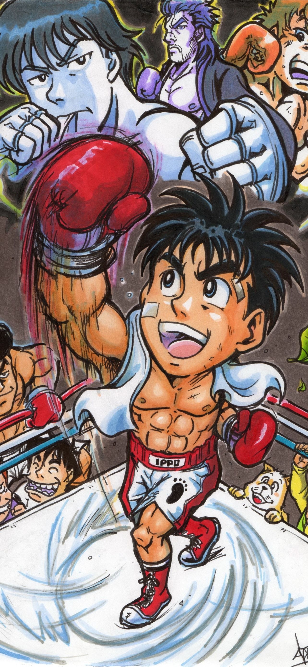 Hajime no Ippo iPhone wallpapers, Free download, Anime backgrounds, 1920x1080 resolution, 1290x2780 HD Handy