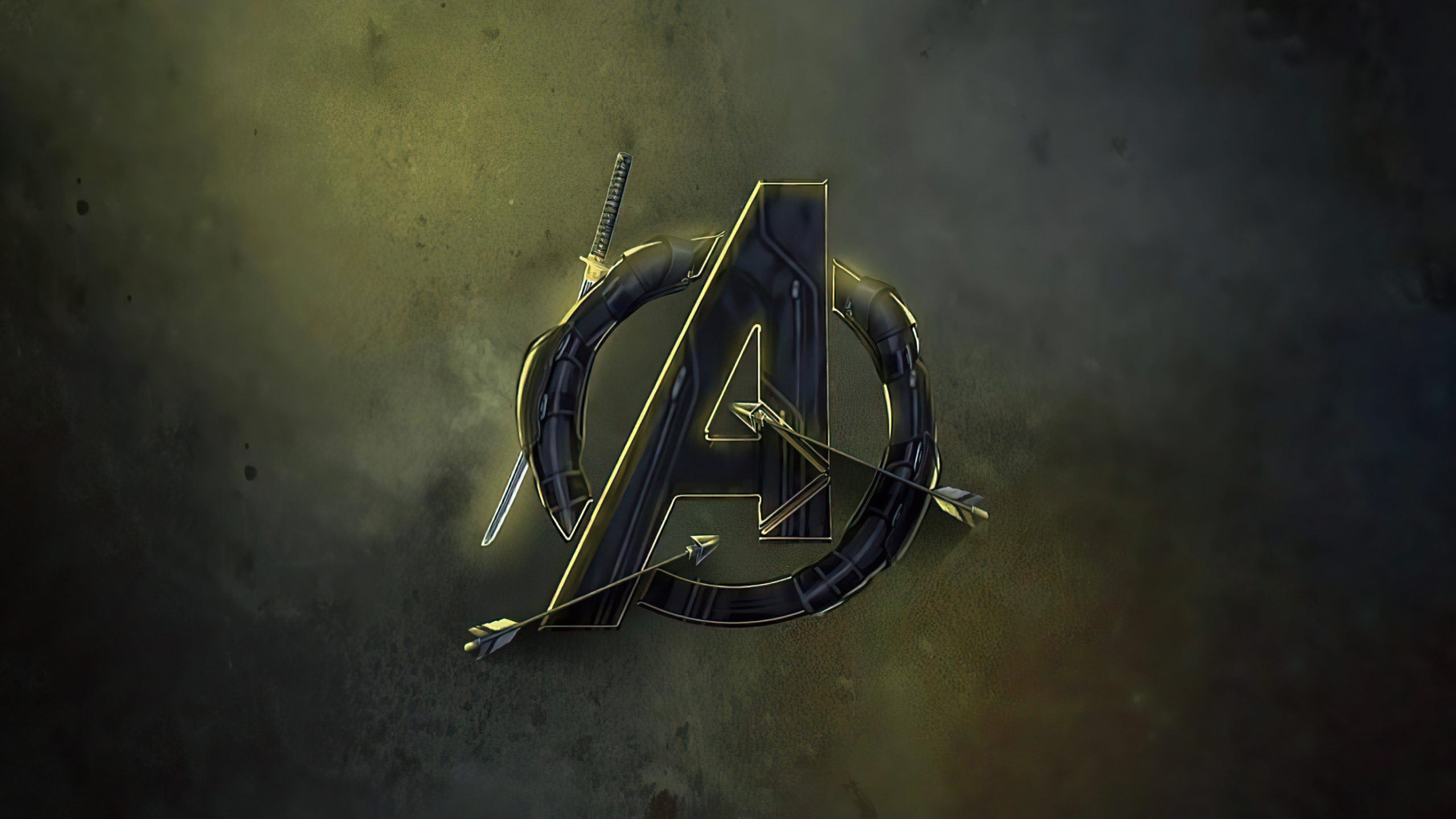 Avengers End Game, MCU logo, 4K BJ, 2560x1440 HD Desktop