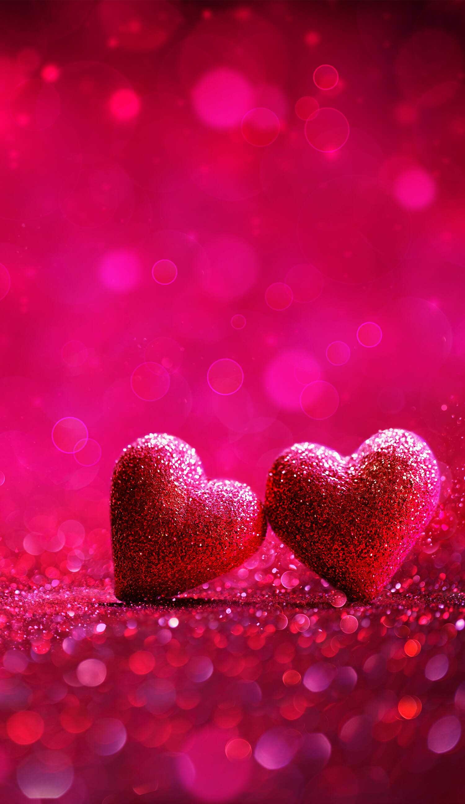 Heart: Glitter, Romantic, Valentine's Day. 1500x2600 HD Background.