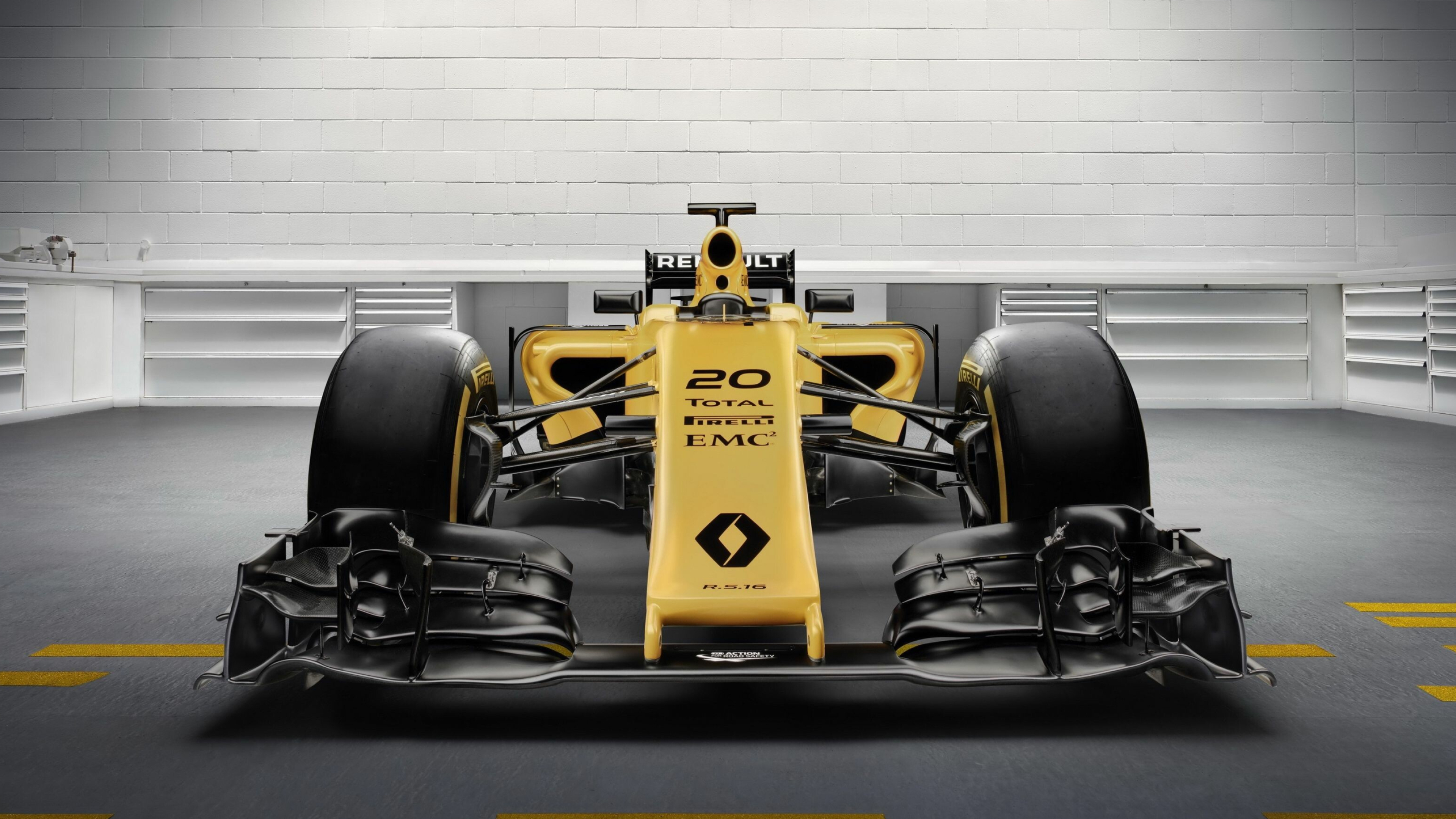Renault: An international automotive and mobility company, RS F Formula. 3840x2160 4K Background.