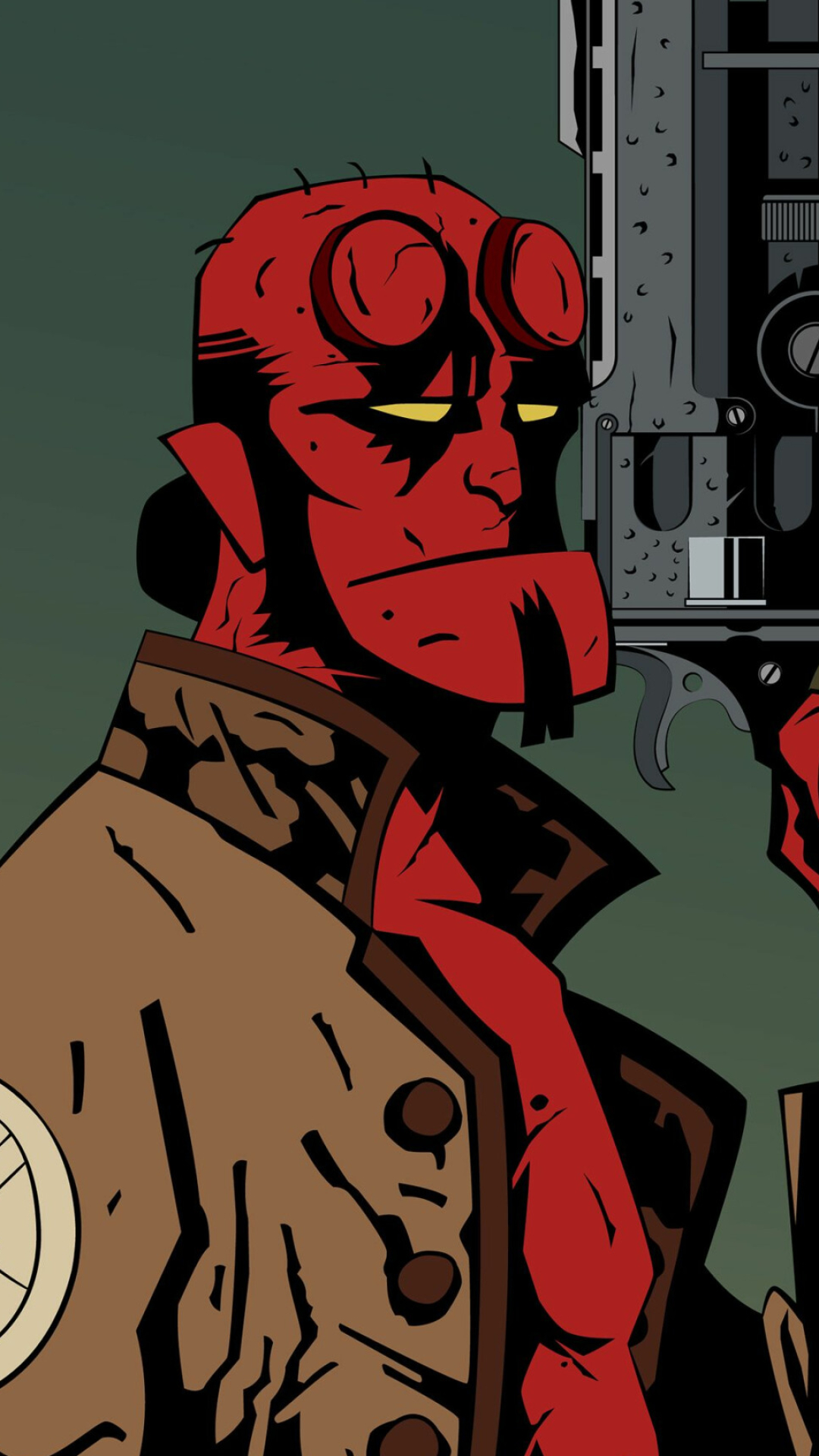Hellboy artwork, Desktop background, Wallpaper, 1080x1920 Full HD Phone