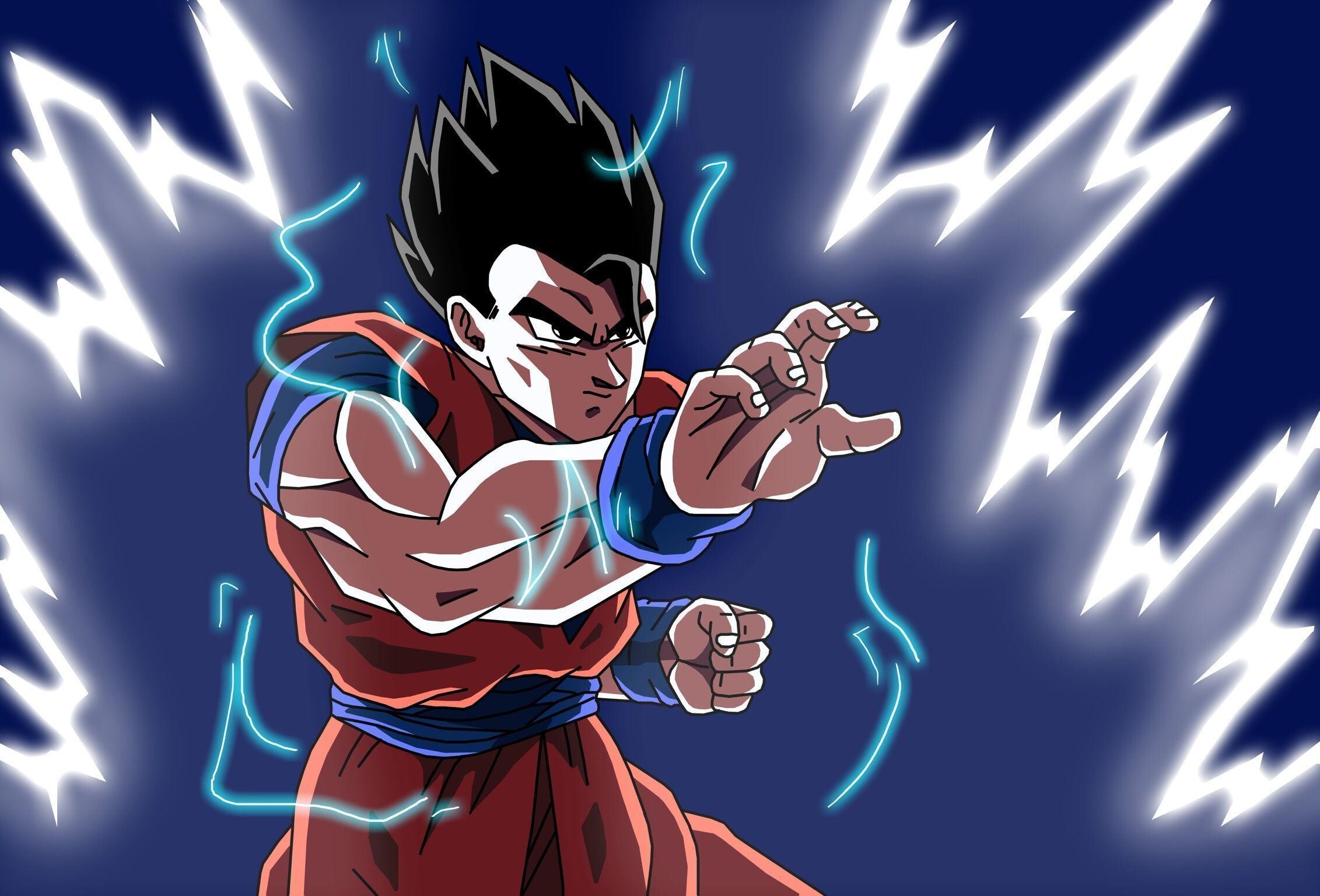 Gohan: A character who initially trained by his father's former nemesis Piccolo. 2270x1540 HD Wallpaper.