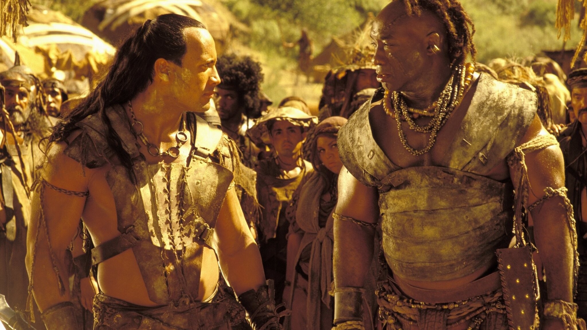 Dwayne Johnson (The Scorpion King): Michael Clarke Duncan, Johnson's first lead role. 2050x1160 HD Wallpaper.
