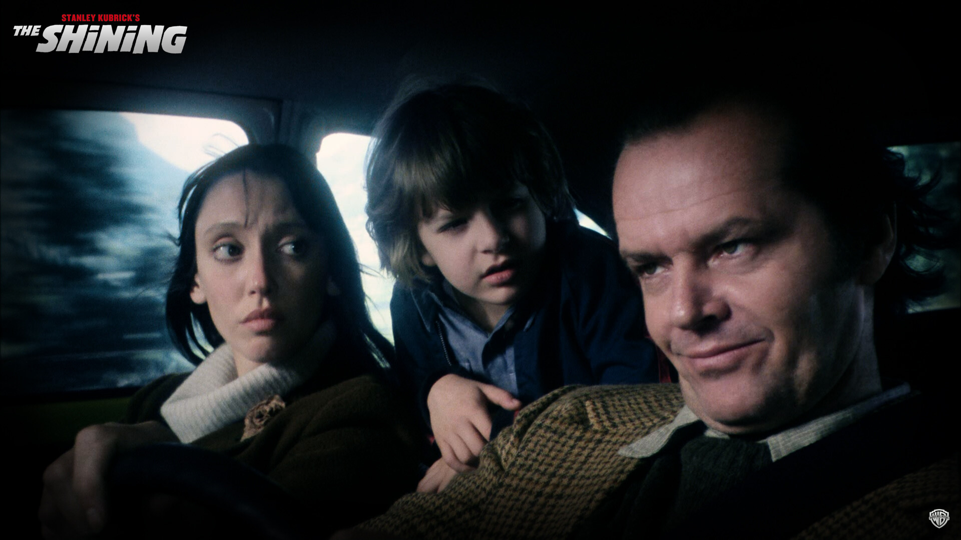The Shining: Jack Nicholson, Shelley Duvall, Danny Lloyd, Stanley Kubrick. 1920x1080 Full HD Background.