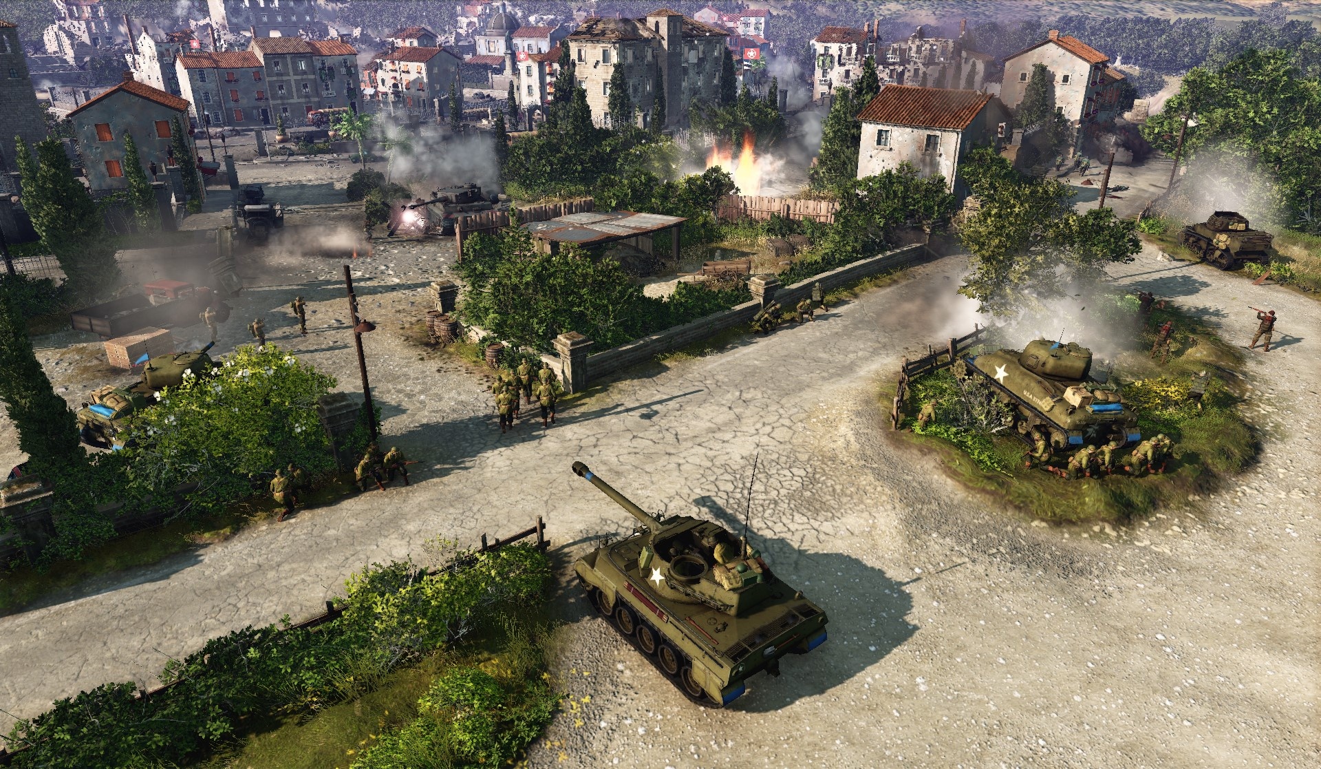 Company of Heroes 3: Missions take place in Italy and North Africa, RTS. 1920x1120 HD Wallpaper.