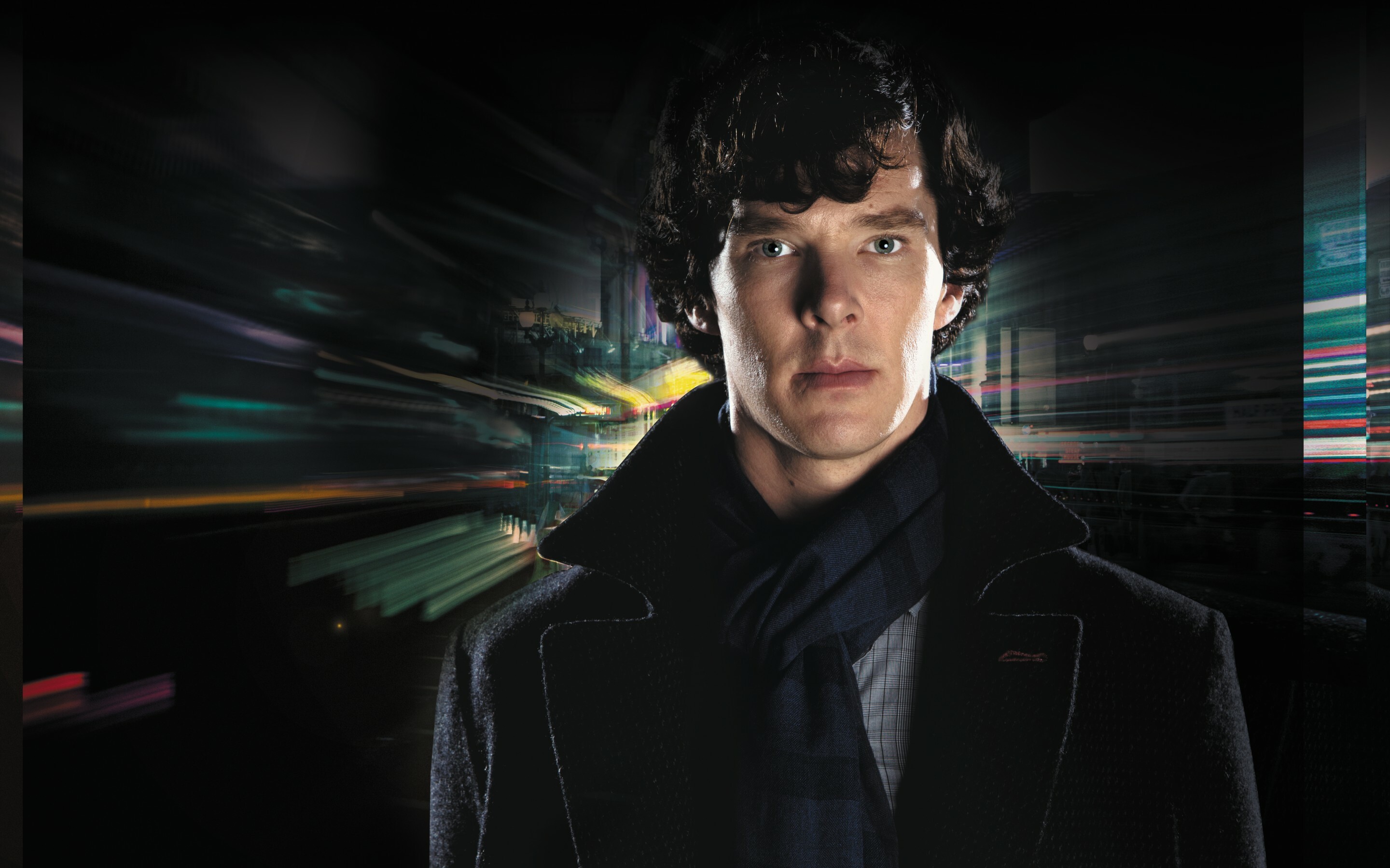 Sherlock (TV Series): Benedict Cumberbatch as Sherlock Holmes. 2880x1800 HD Wallpaper.