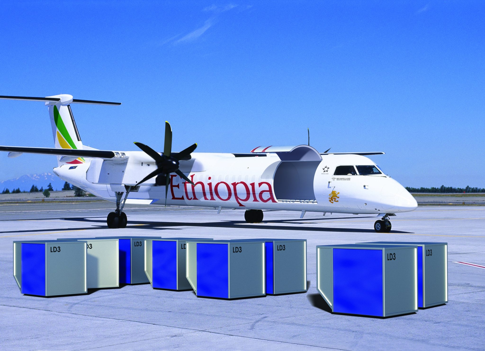 de Havilland Aircraft, Ethiopian Airlines, Dash 8-400 freighters, Aviation partnership, 2050x1490 HD Desktop