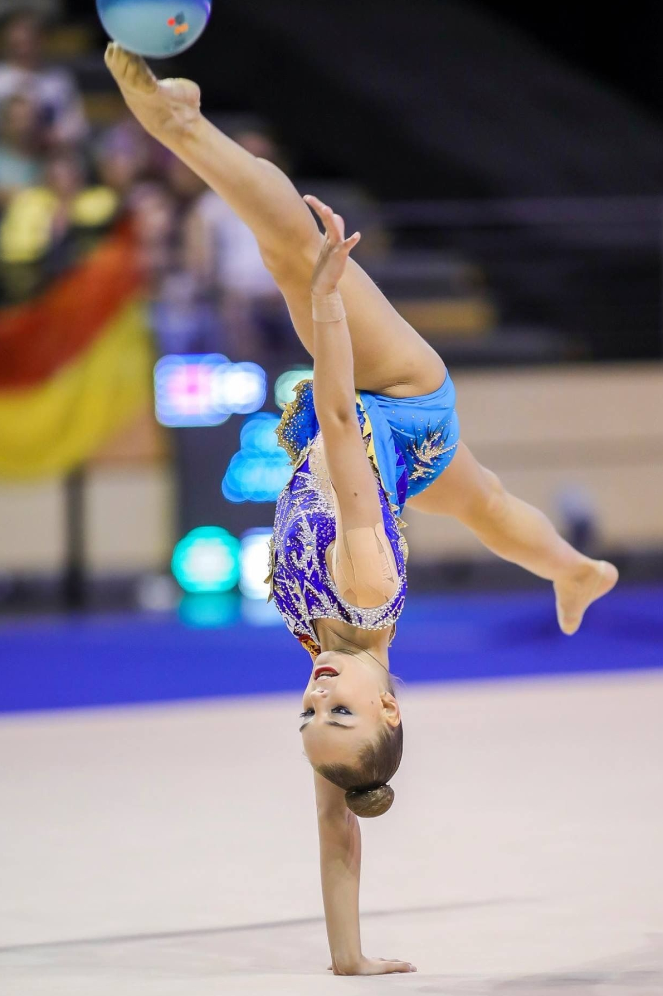 Rhythmic Gymnastics: Arina Averina, A three-time Russian national all-around champion, The 2016 Grand Prix Final all-around bronze medalist. 1370x2050 HD Wallpaper.
