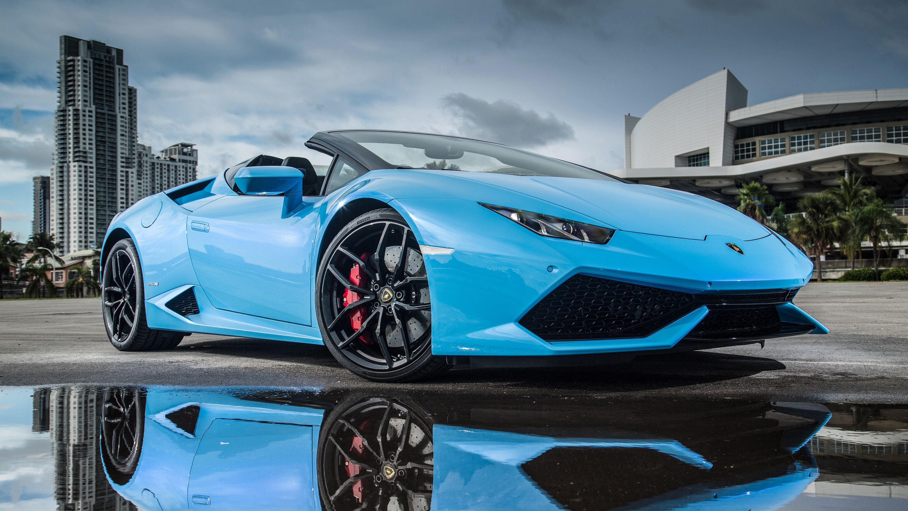 Lamborghini spyder, Top-tier performance, Exhilarating driving, Luxury convertible, 3840x2160 4K Desktop
