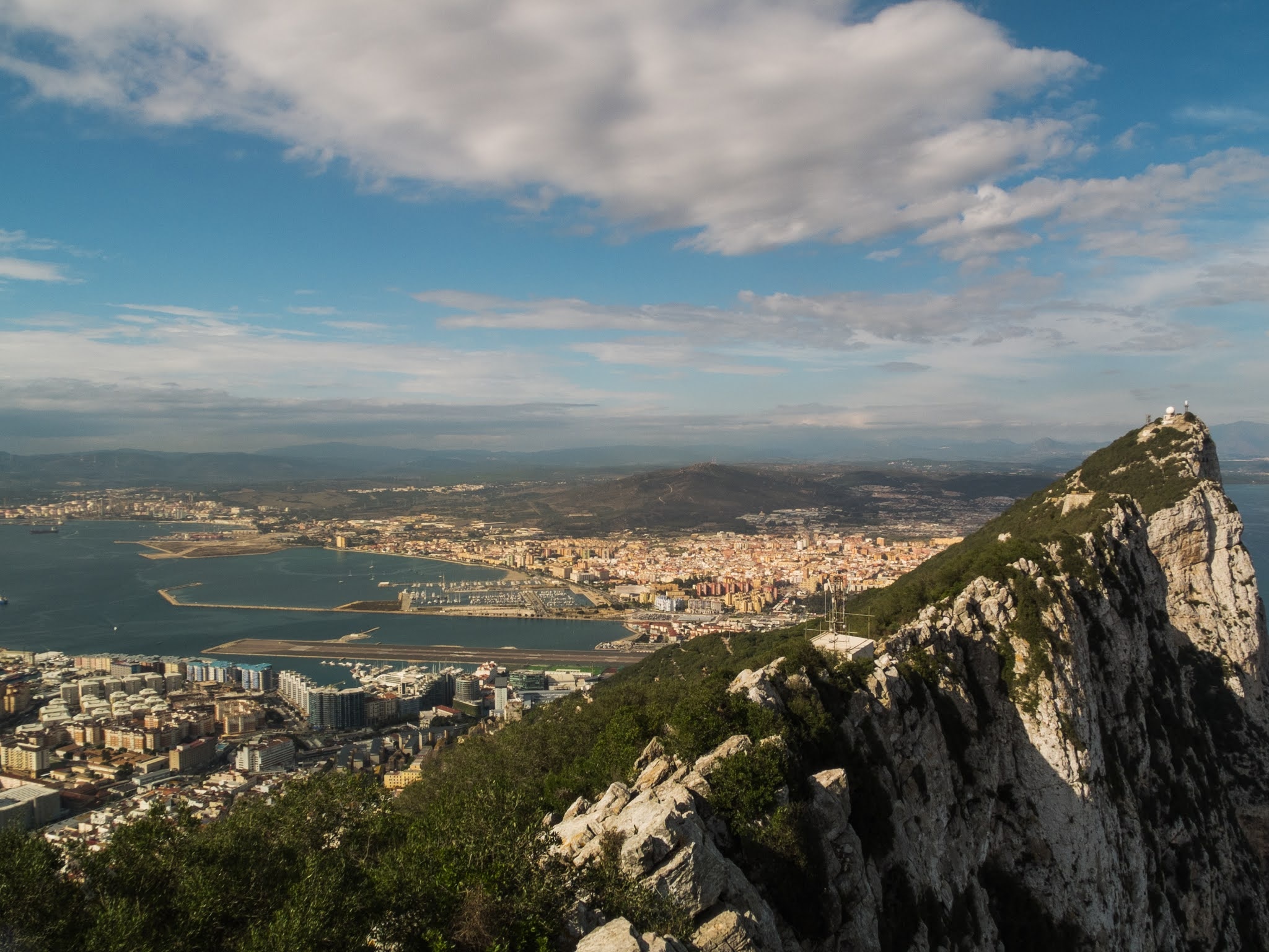 Gibraltar, Landscape views, Port of Gibraltar, Sunset, 2050x1540 HD Desktop