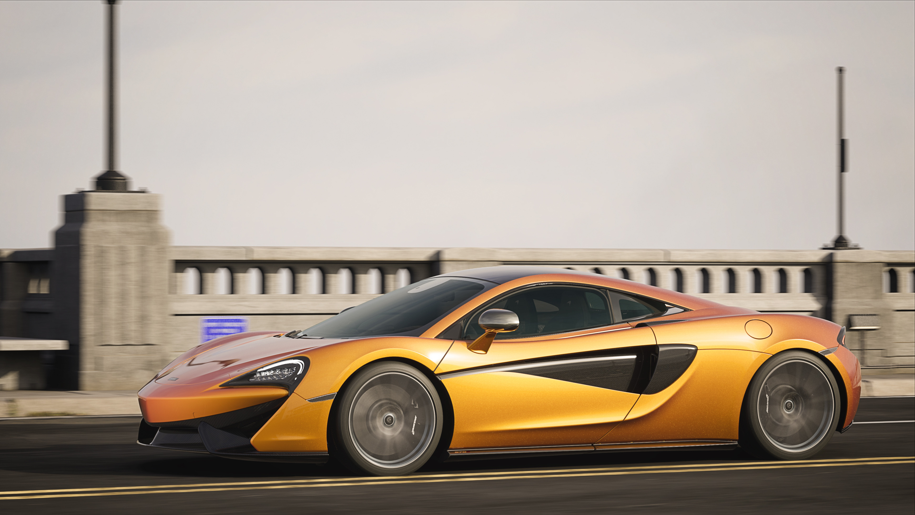McLaren 570S, Unreal Engine, Raytracing technology, Stunning graphics, 3840x2160 4K Desktop