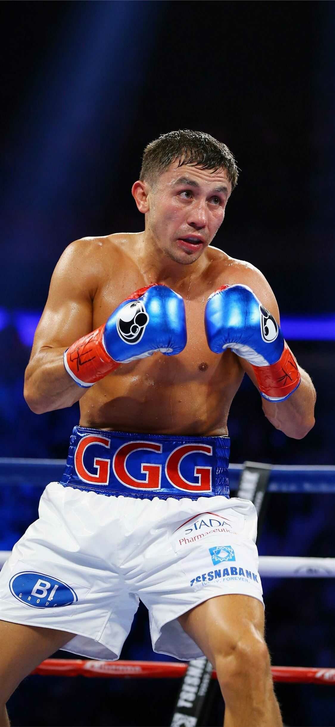 Boxing: Gennady Golovkin, "GGG", "Triple G", A Kazakhstani professional fighter. 1130x2440 HD Background.