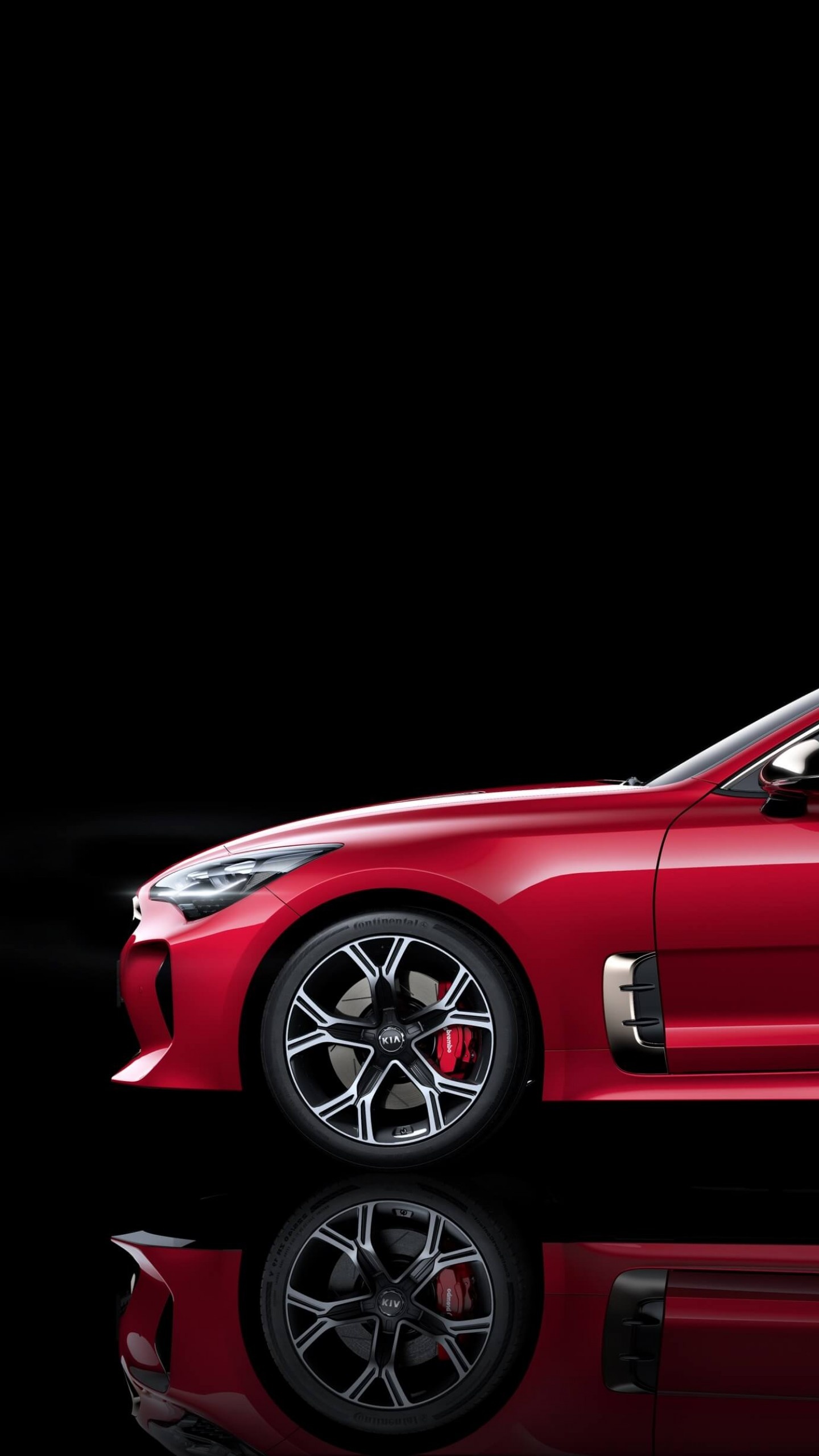 Kia Stinger, Powerful sports sedan, Head-turning design, Thrilling driving experience, 1440x2560 HD Phone