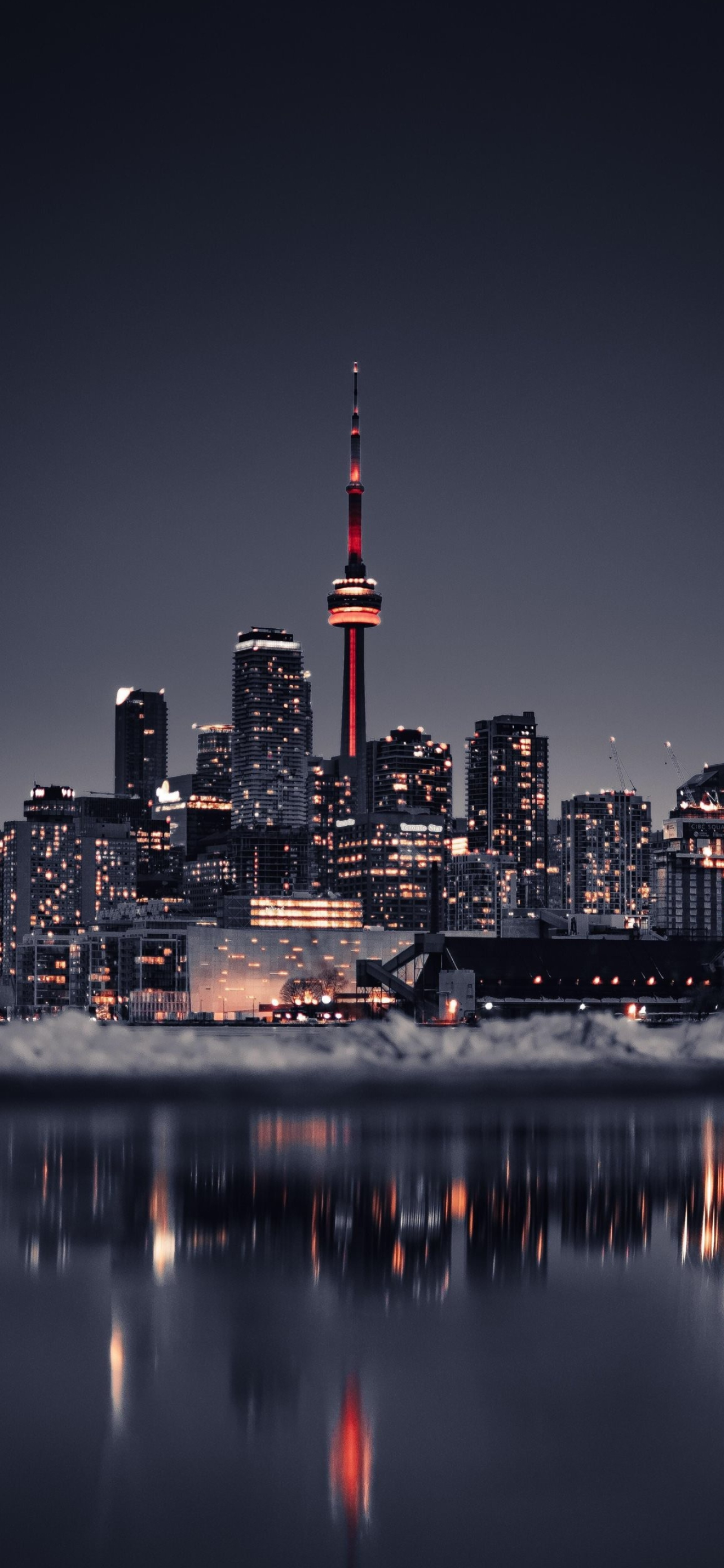 Toronto Skyline, Travels, City iPhone wallpapers, 1290x2780 HD Handy