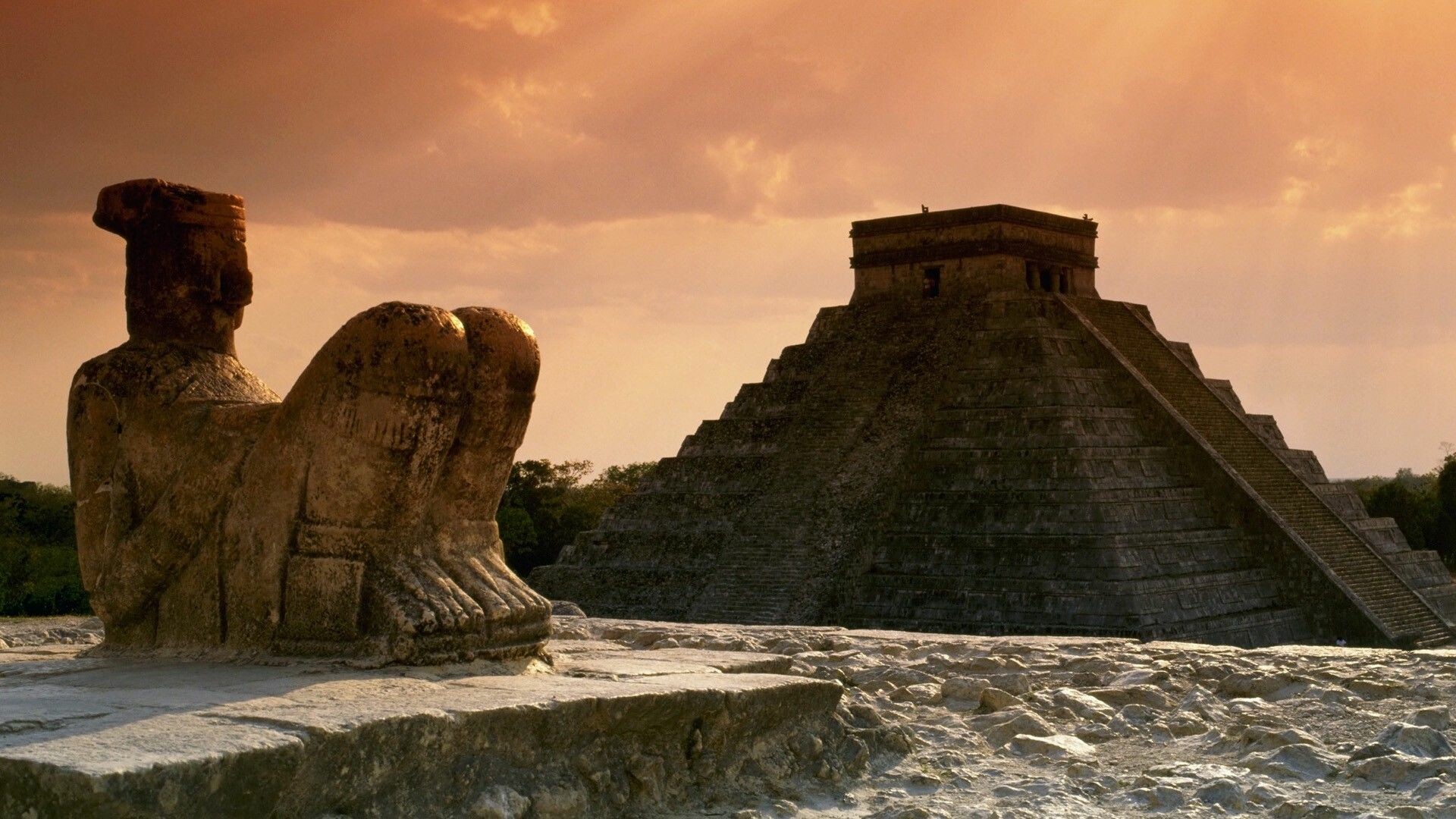 Mexico: Scenery, The municipality of Tinum, Yucatan, Monument, Landmark. 1920x1080 Full HD Wallpaper.