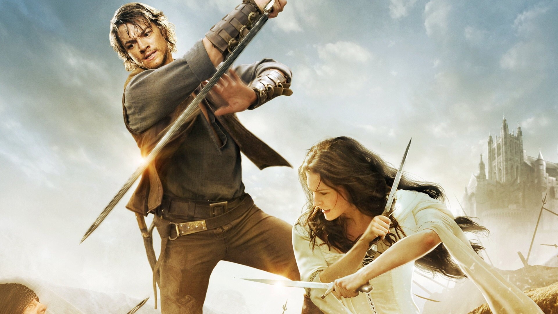 Legend of the Seeker (TV Series): Richard Cypher and Kahlan Amnell, The main characters in the action television show. 1920x1080 Full HD Background.