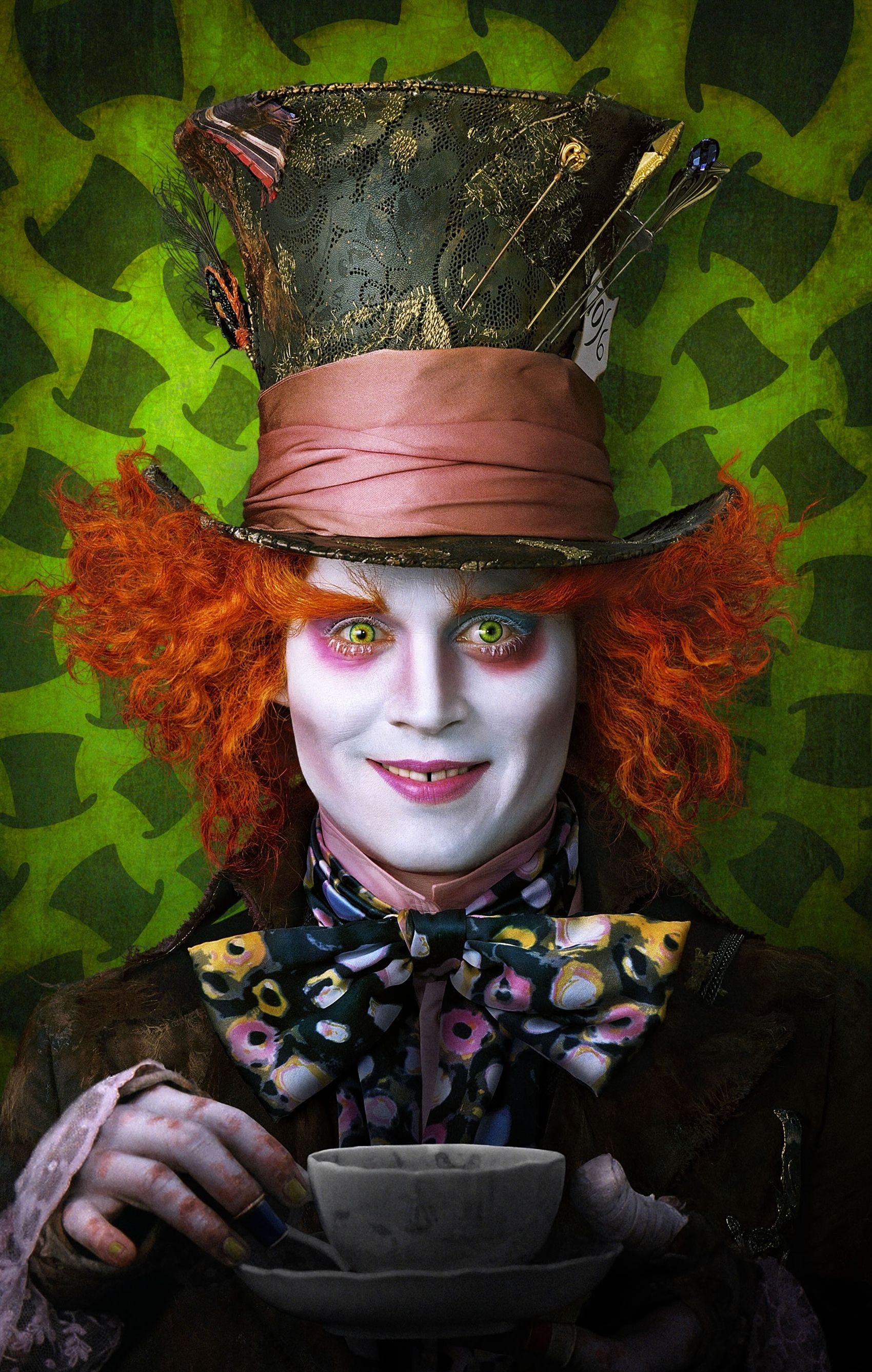 Johnny Depp, Mad Hatter, Alice in Wonderland, Movies, 1700x2680 HD Phone