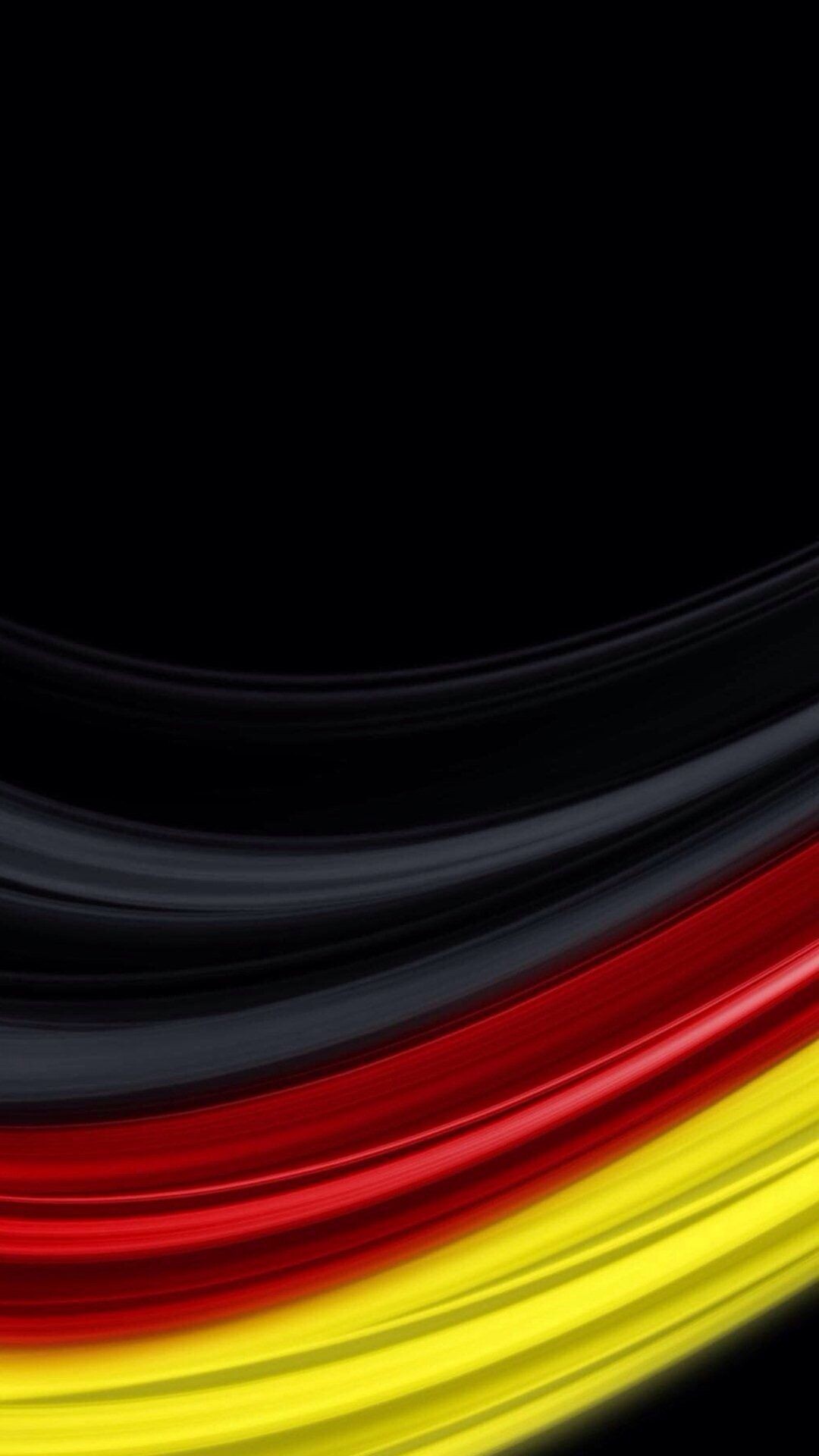 Flag of Germany: Black, red and gold tincture colors of the national symbols of the federal republic in Europe. 1080x1920 Full HD Background.
