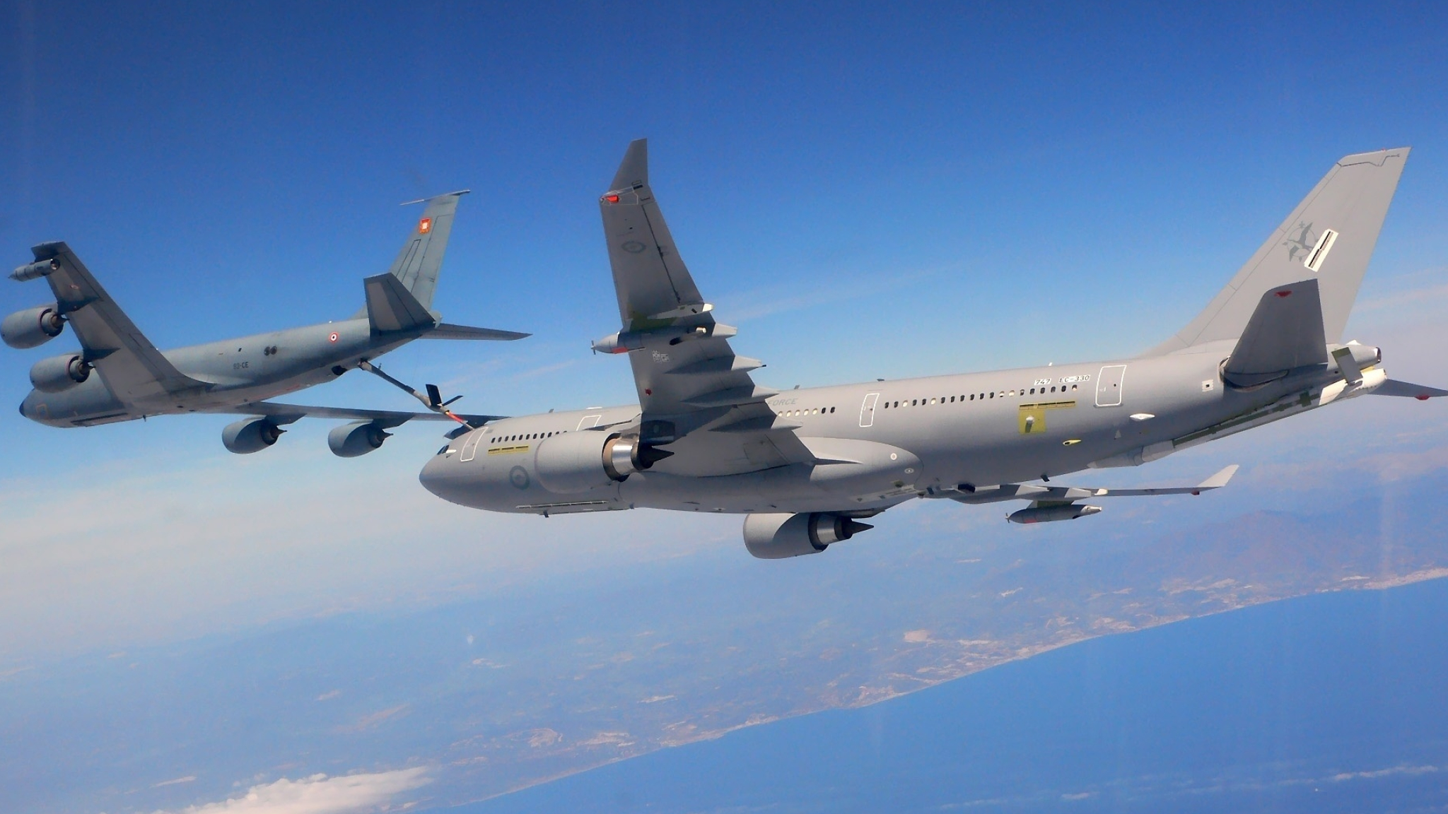 KC-135 Stratotanker, Airbus A330 MRTT, Full HD wallpapers, 2050x1160 HD Desktop