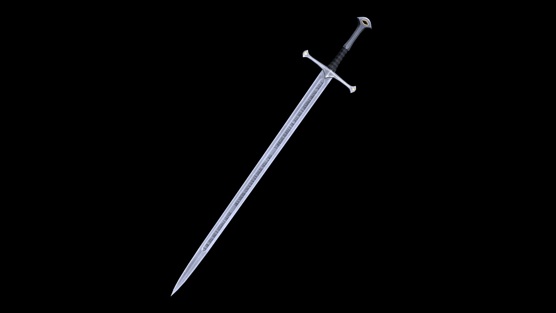 Anduril Sword, Cyril Fassiau, King Elessar's weapon, Movie prop, 1920x1080 Full HD Desktop