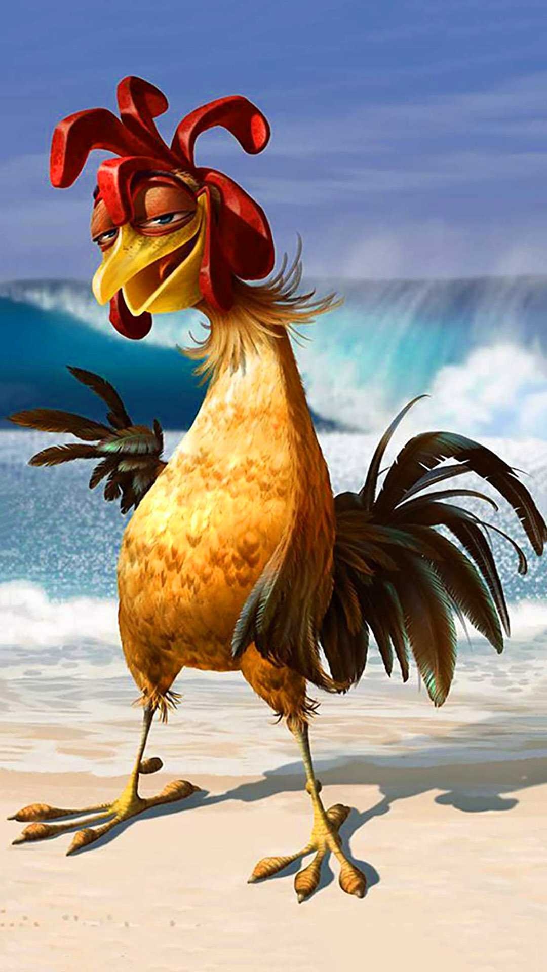 Surf's Up Animation, Chicken Joe, Movie Mania, Surfer Penguins, 1080x1920 Full HD Phone