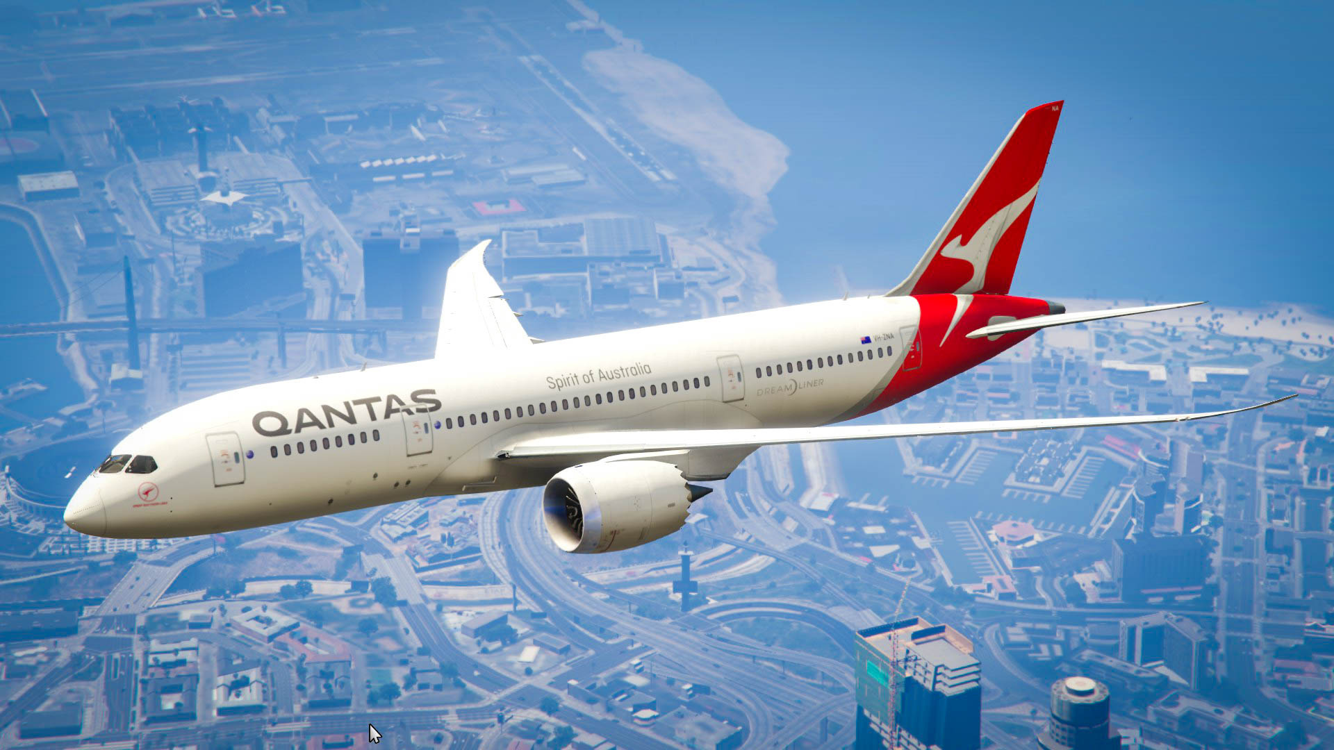 Qantas, Travels, Boeing 787 Dreamliner, 1920x1080 Full HD Desktop