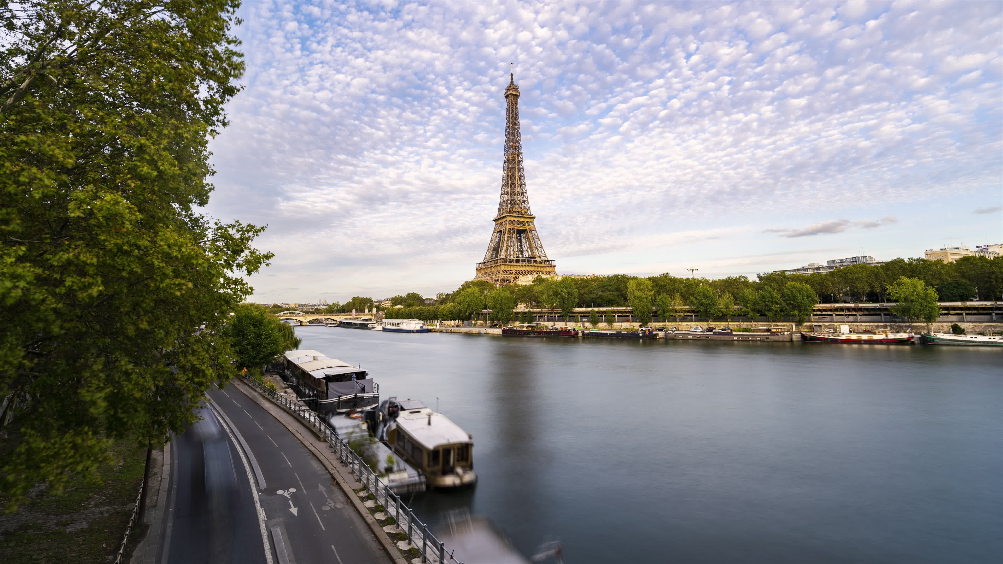 Seine River, Travels, Timelapse, Paris, 3840x2160 4K Desktop