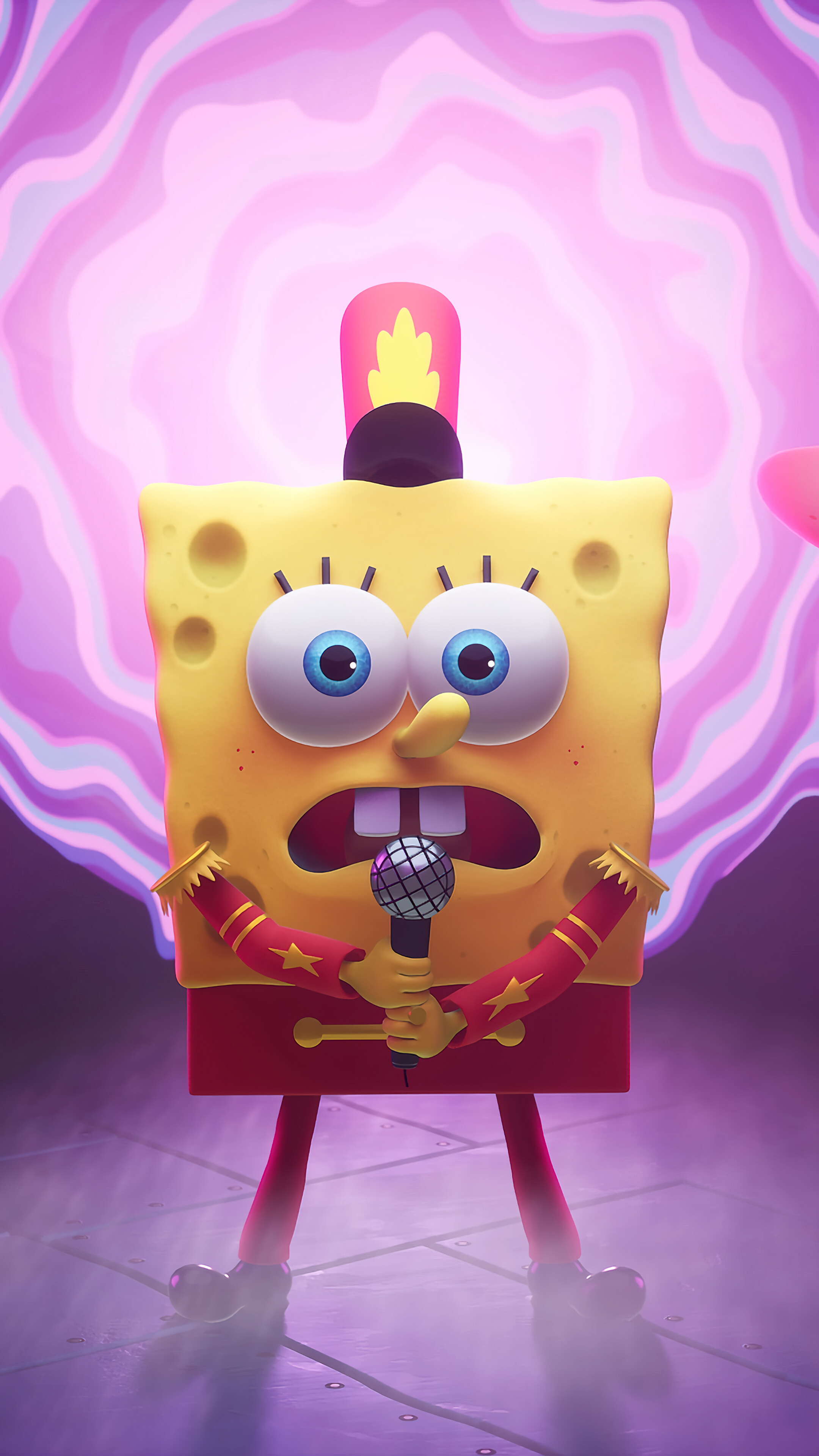 SpongeBob Schwammkopf, Cosmic adventure, 4K wallpaper, Free download, 2160x3840 4K Phone