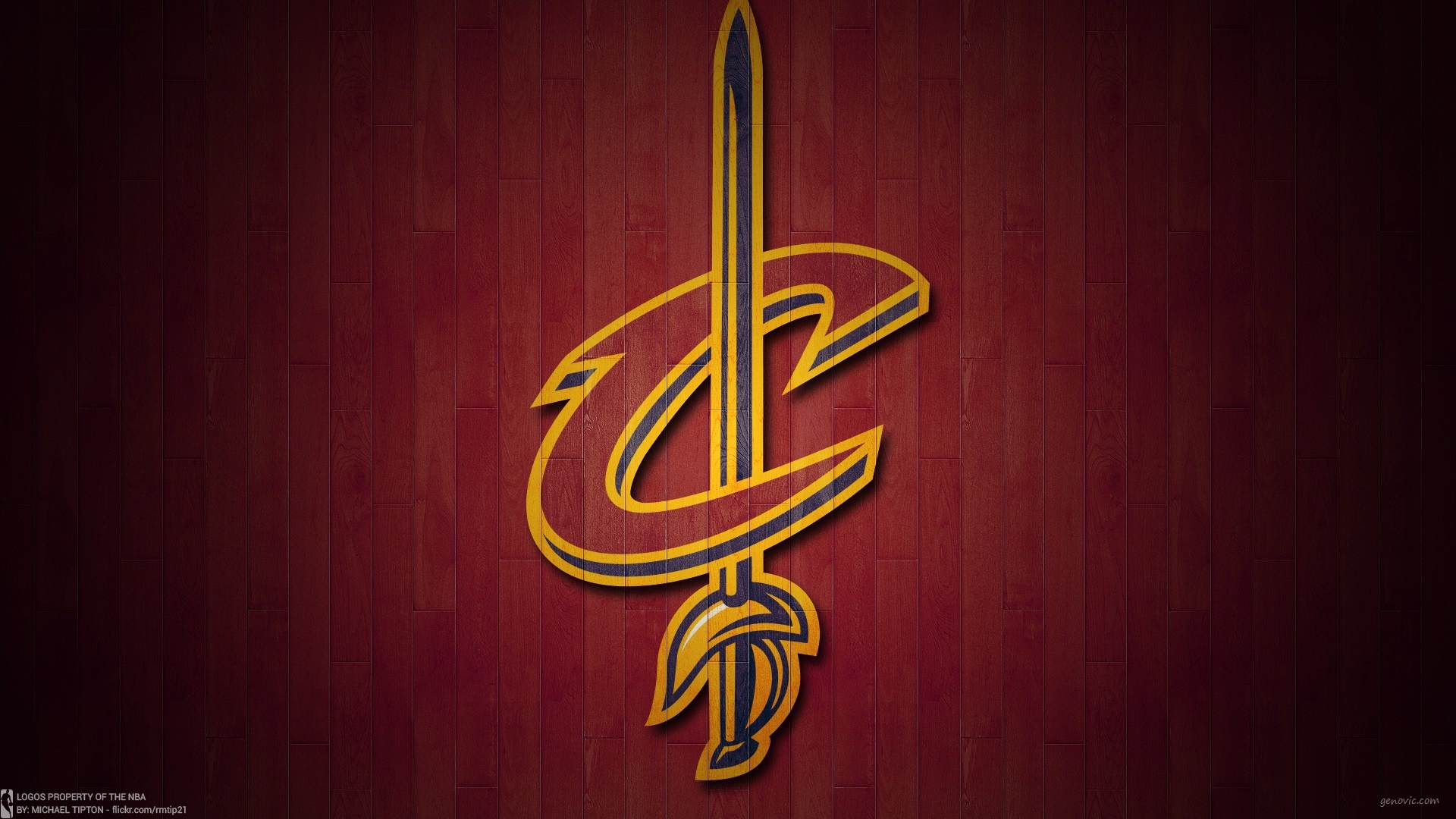 Cleveland Cavaliers: The team have won five Eastern Conference titles and one NBA title. 1920x1080 Full HD Background.